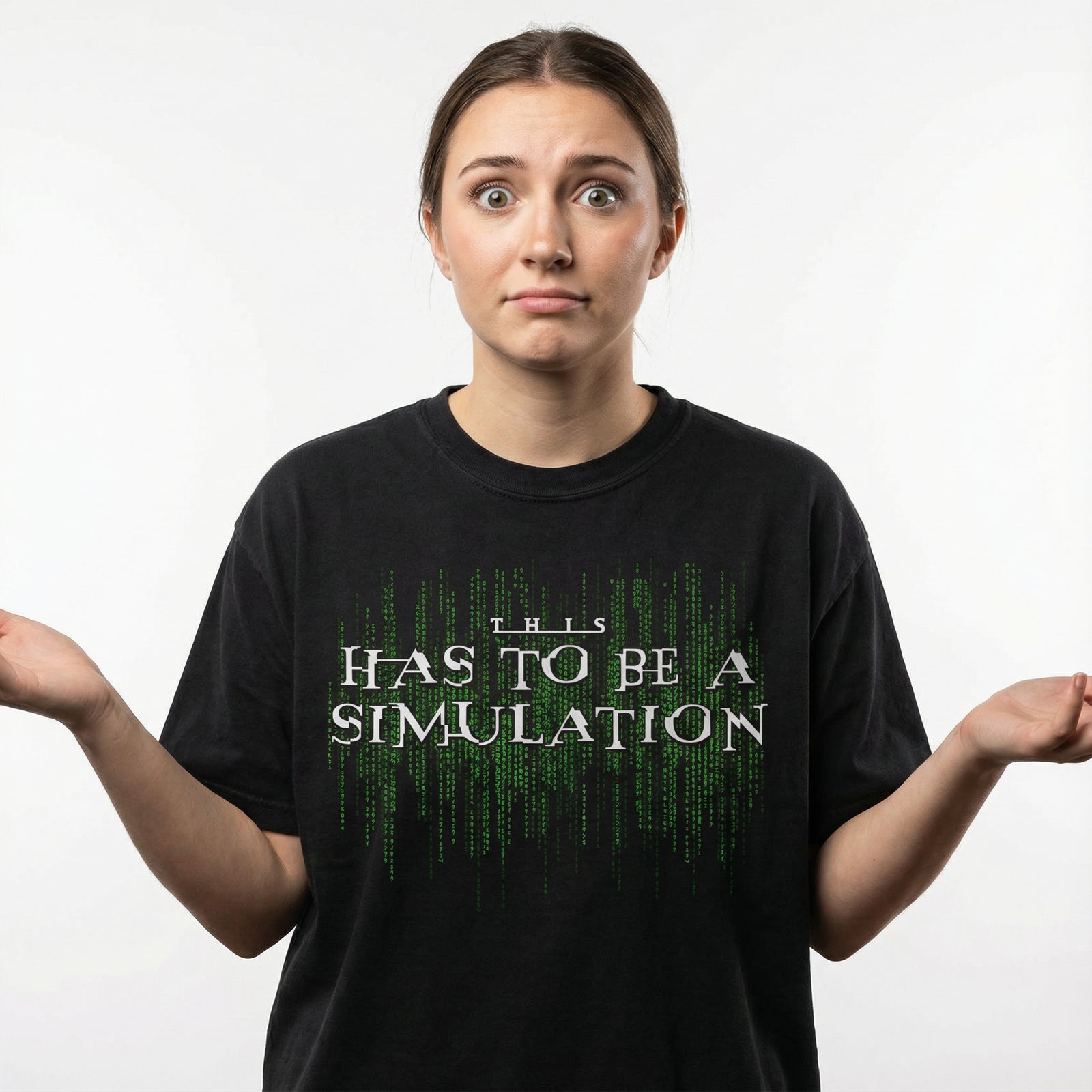 This Has To Be A Simulation Matrix Short-Sleeve Unisex T-Shirt