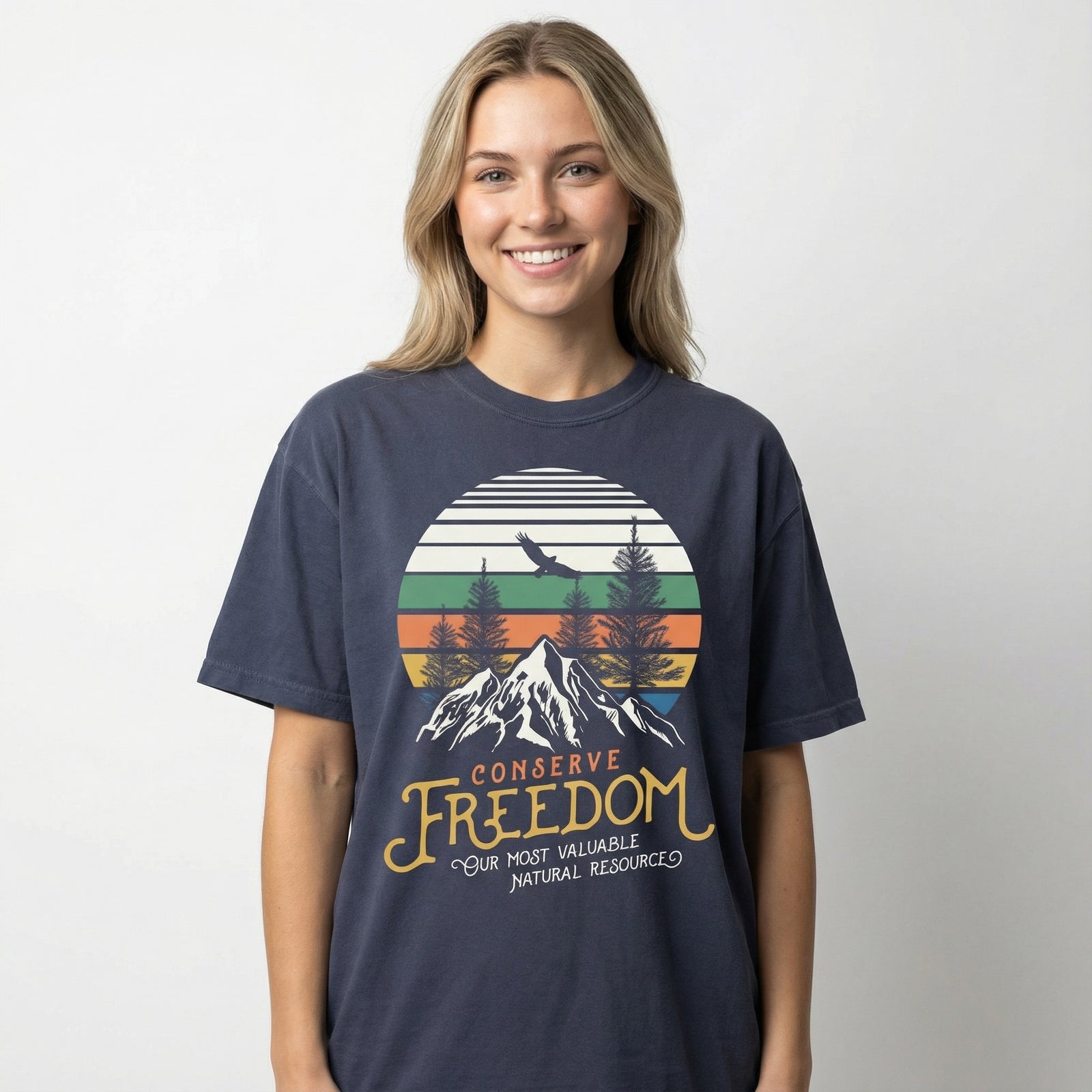 Conserve Freedom Men’s Garment-dyed Heavyweight T-shirt