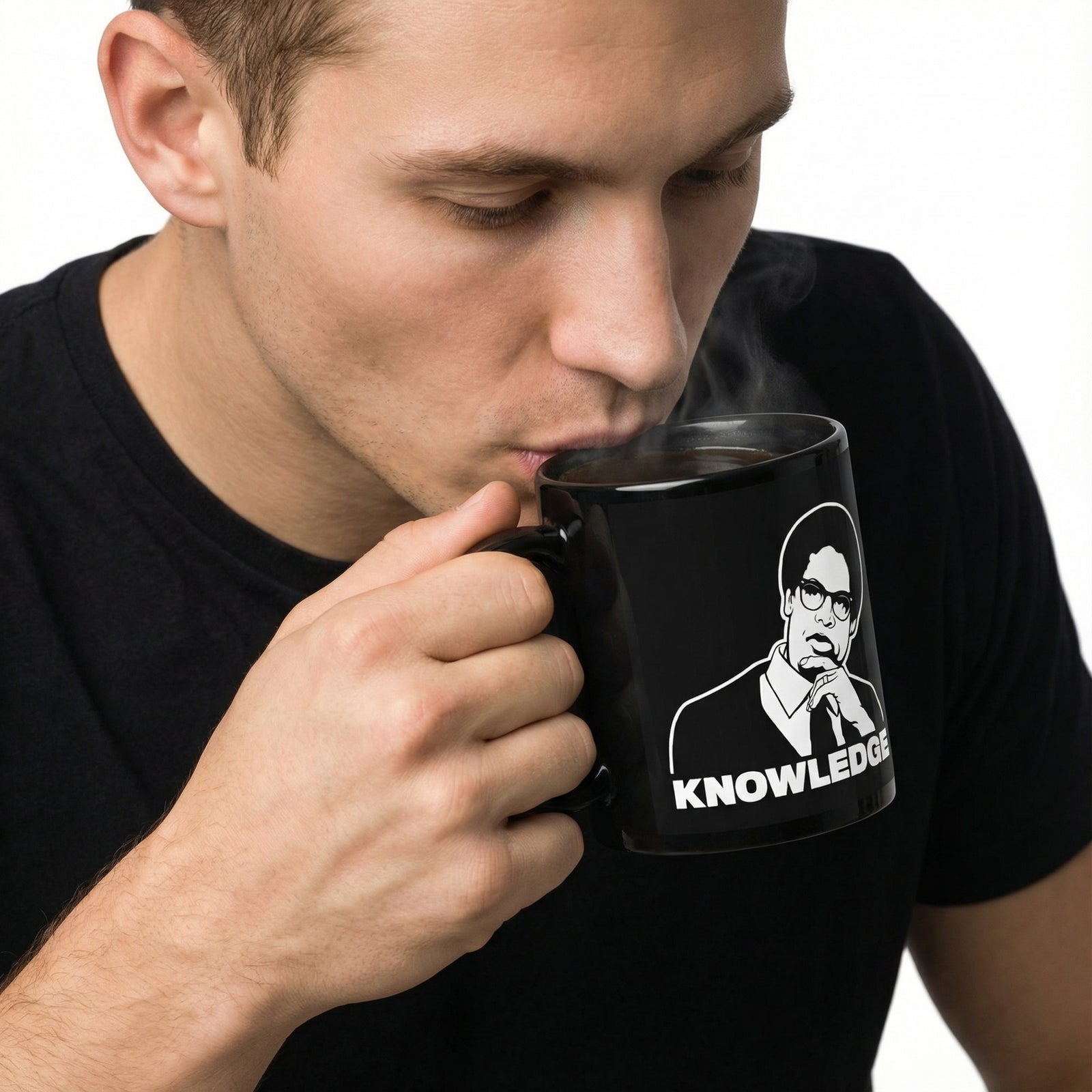 Thomas Sowell Knowledge Black Mug