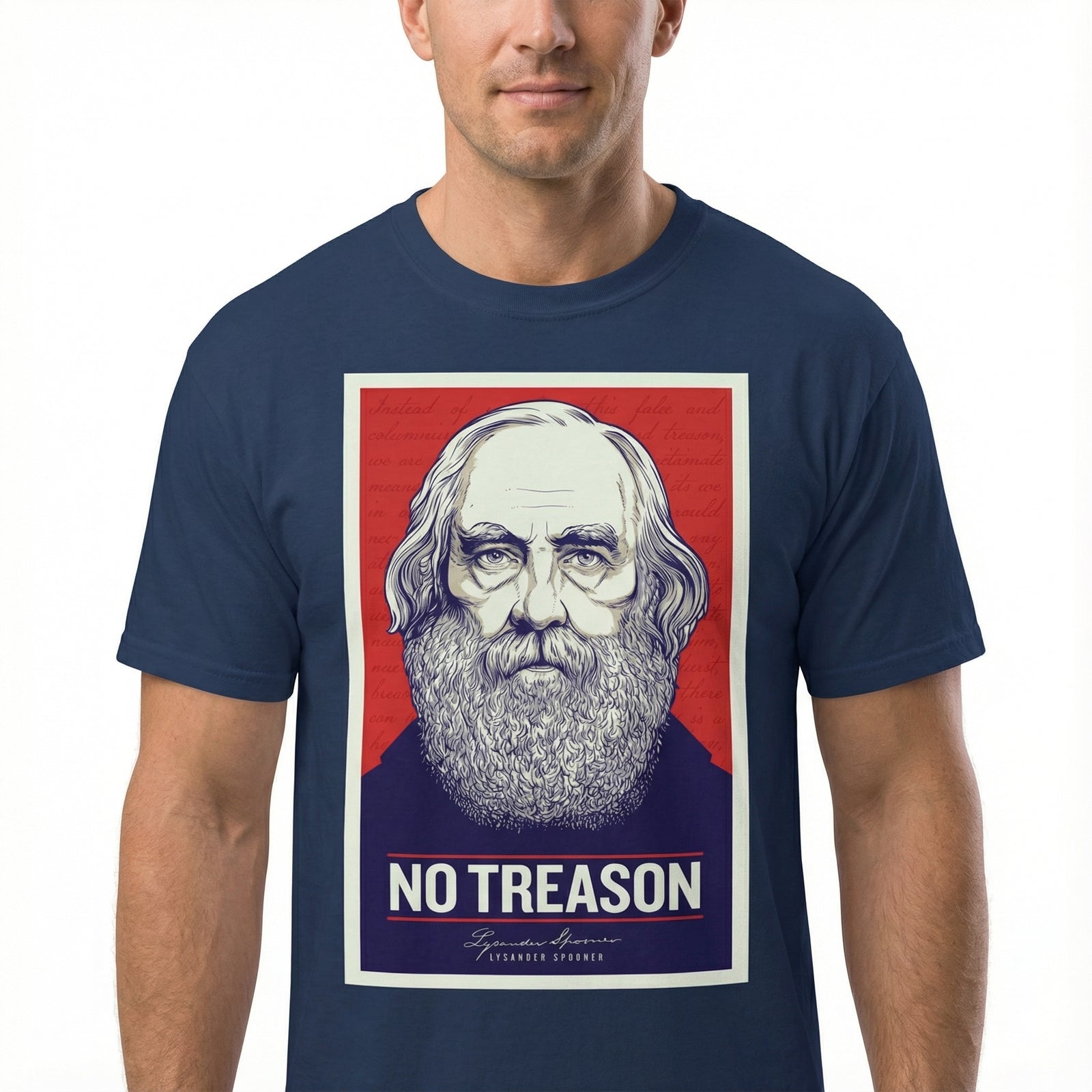 Lysander Spooner No Treason Heavyweight Tee