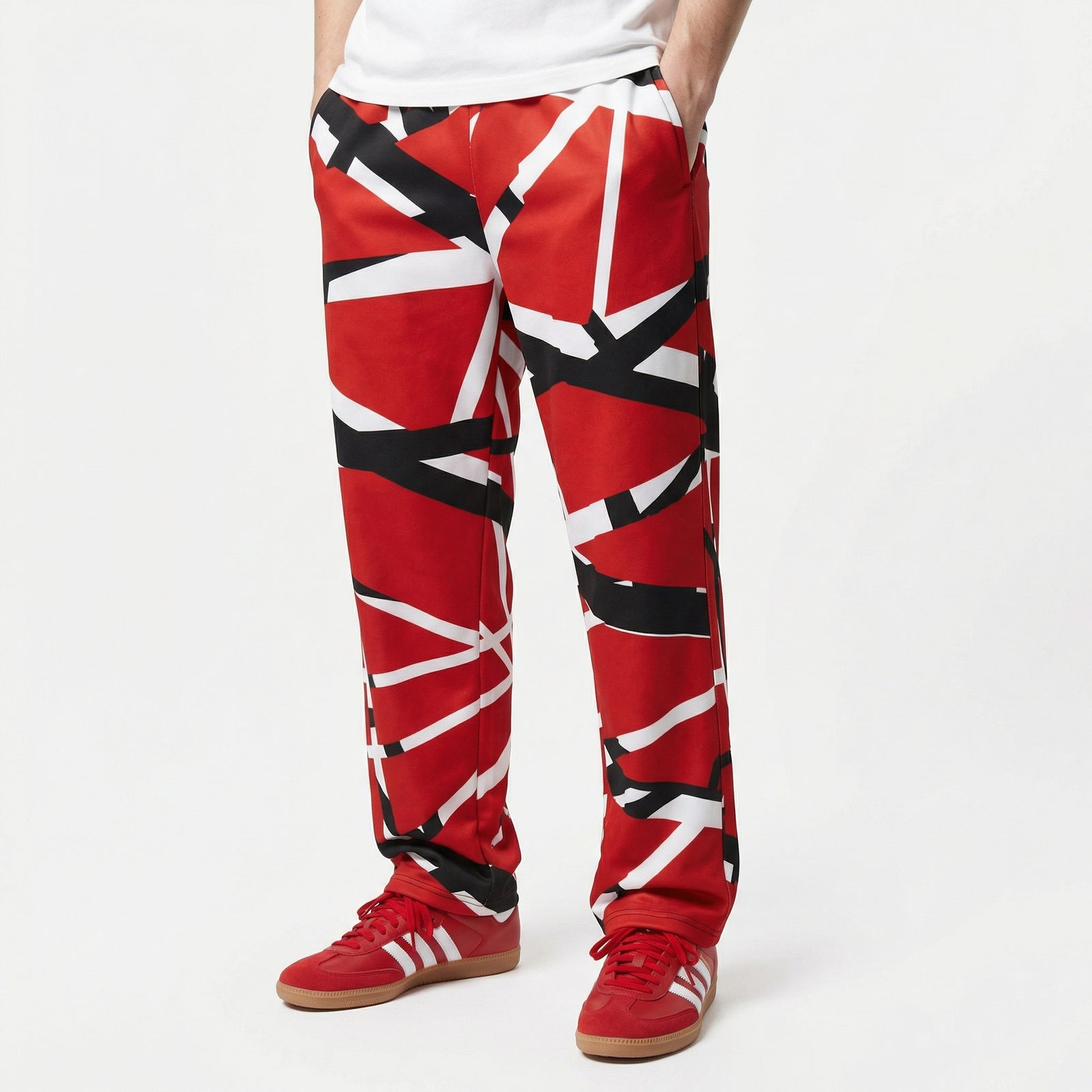 Frankenstripe Wide-leg Track Pants