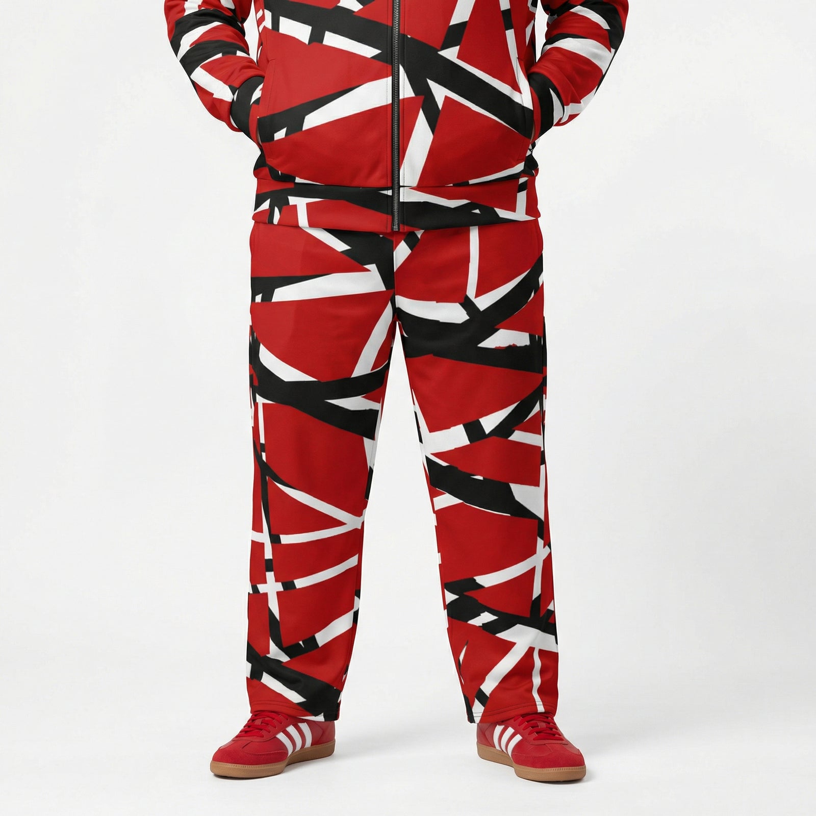 Frankenstripe Wide-leg Track Pants