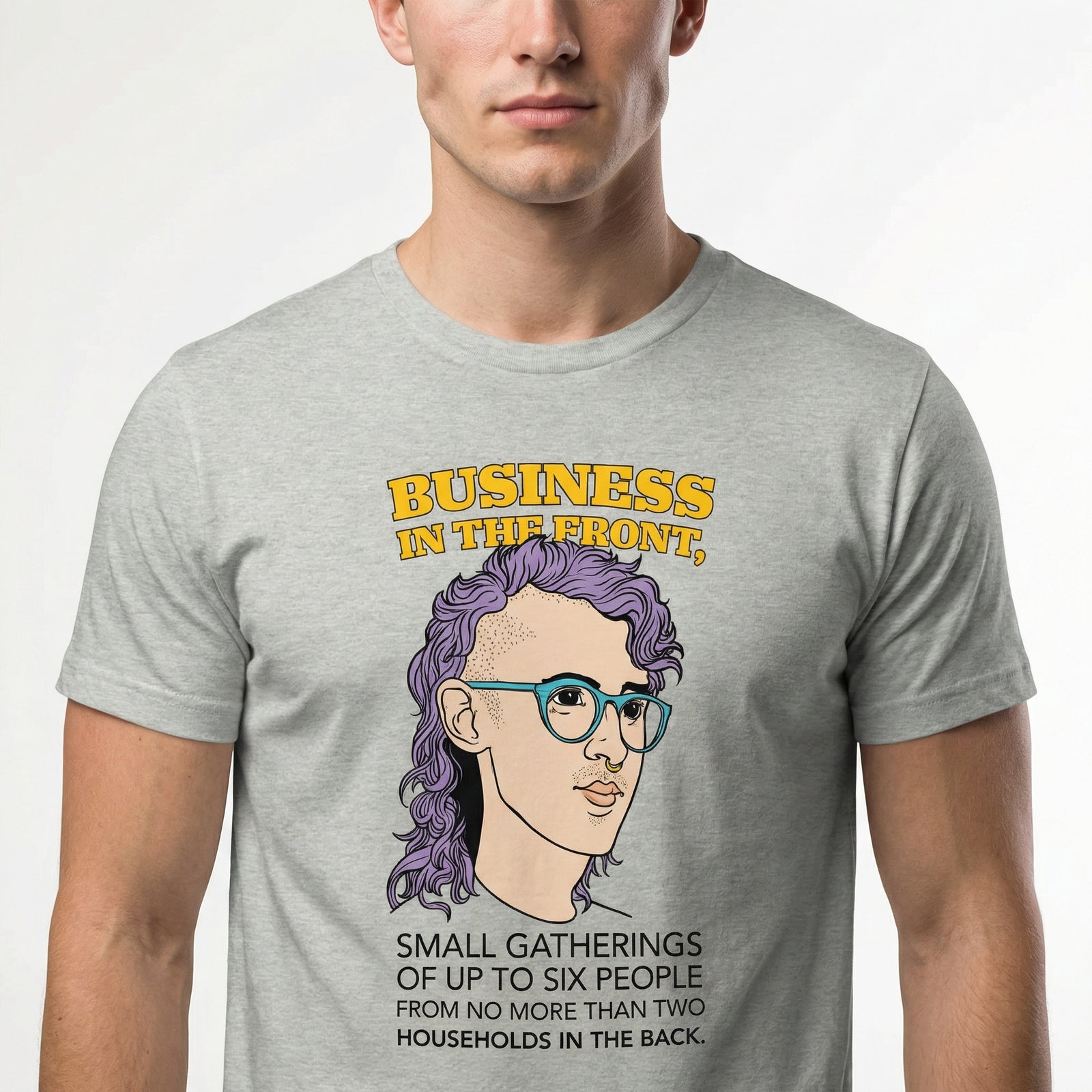 Business in the Front Mullet T-Shirt