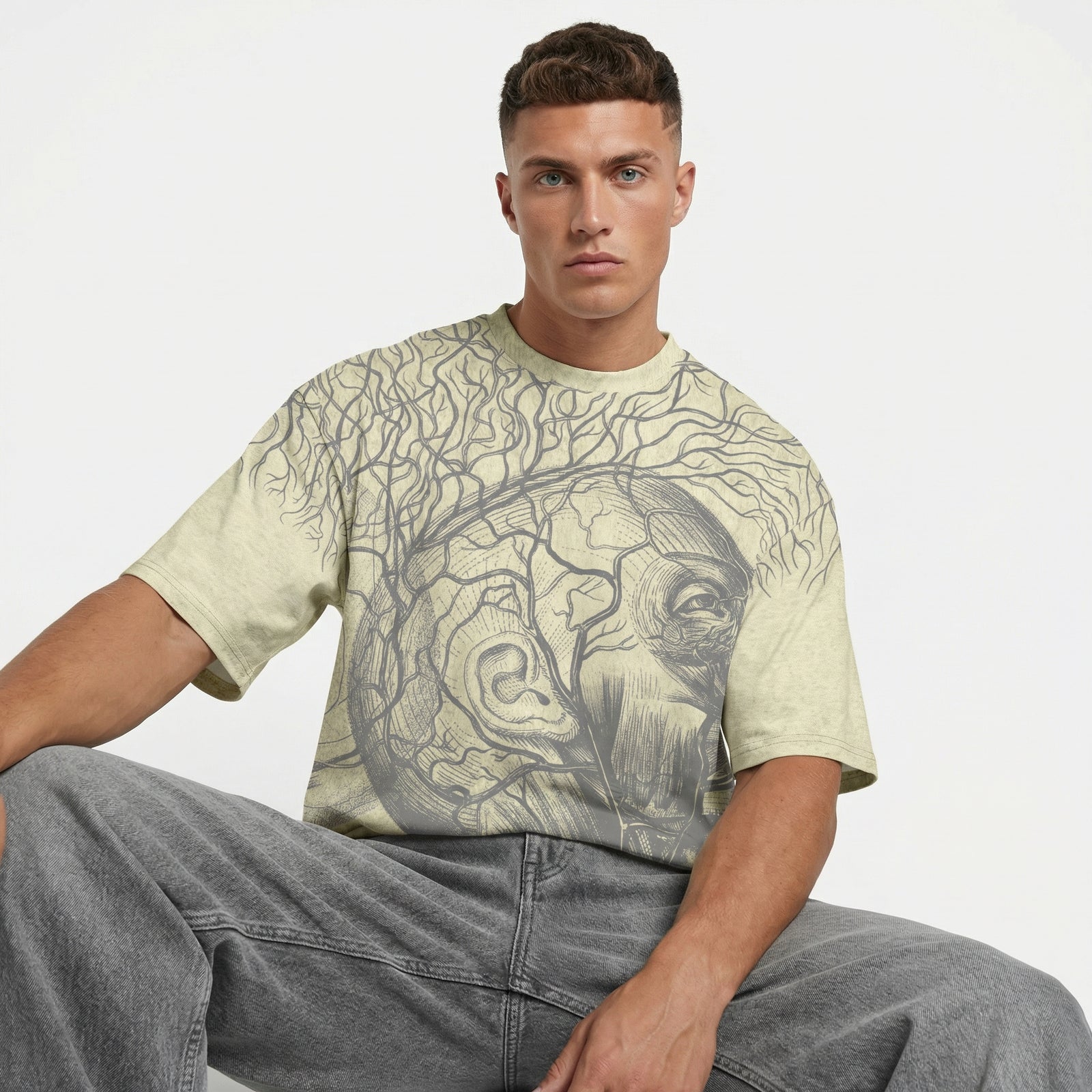 Mindgrower Oversized Cotton Graphic T-Shirt