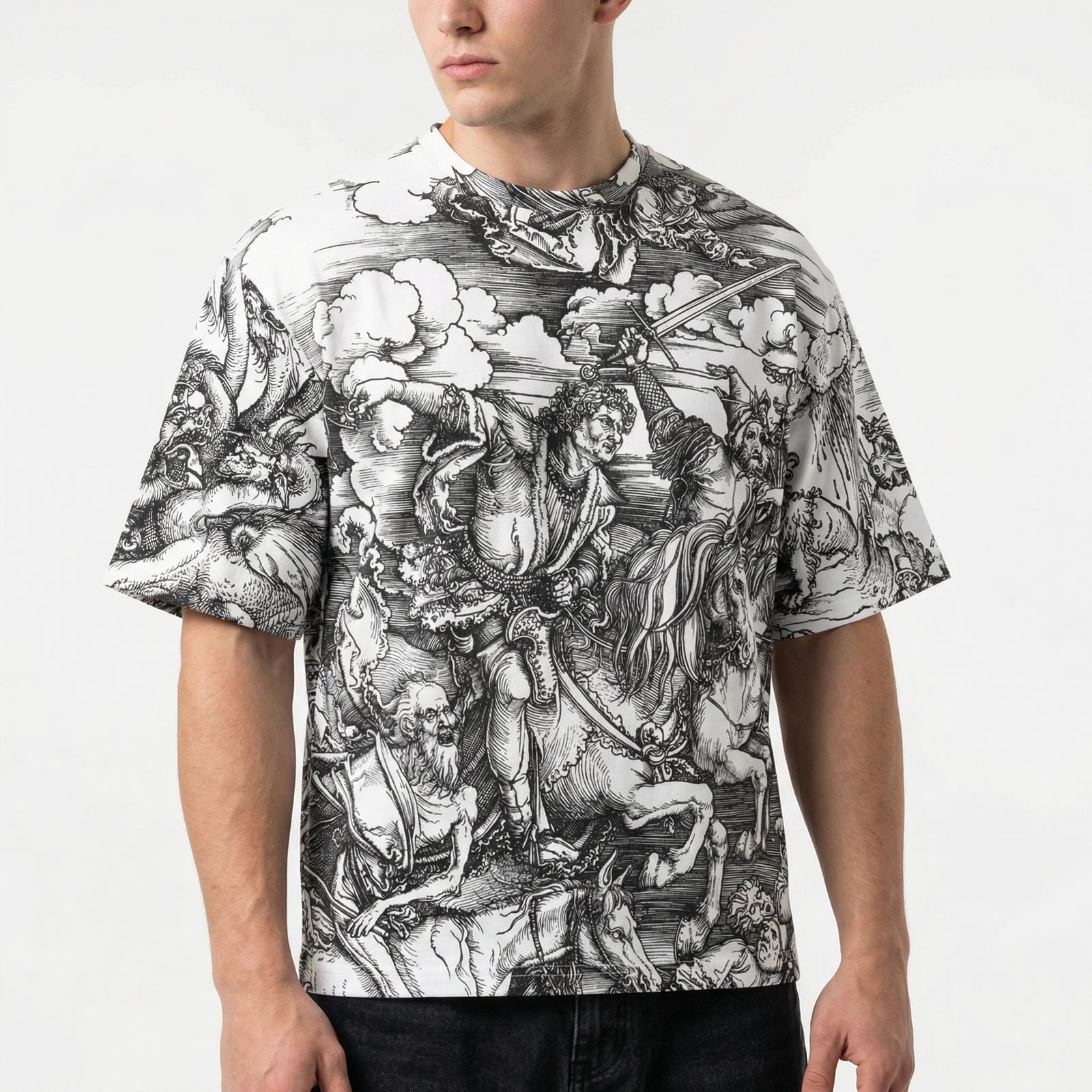 The Apocalypse Oversized Maximalist Cotton T-shirt