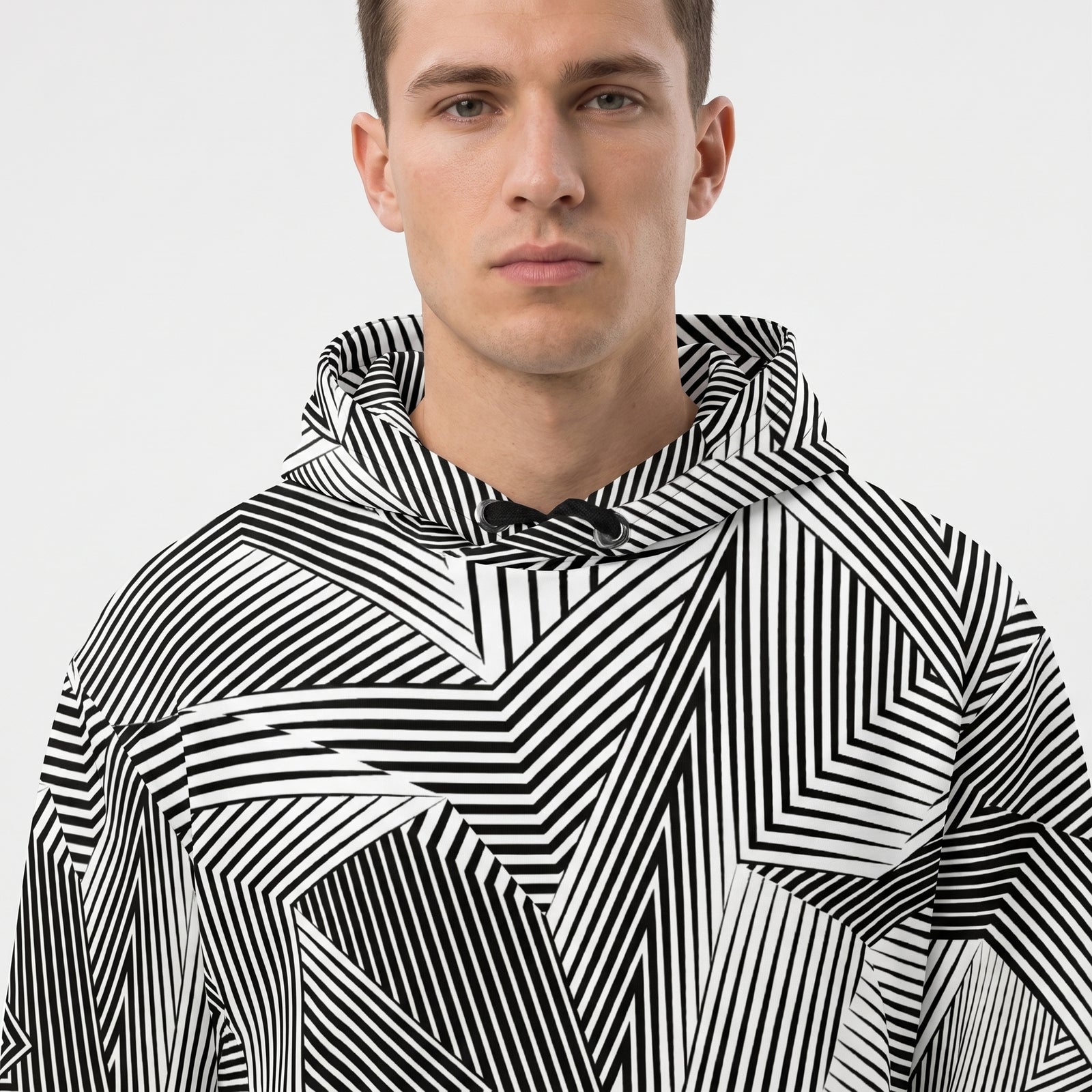 Naval Dazzle Camo Cotton Hoodie