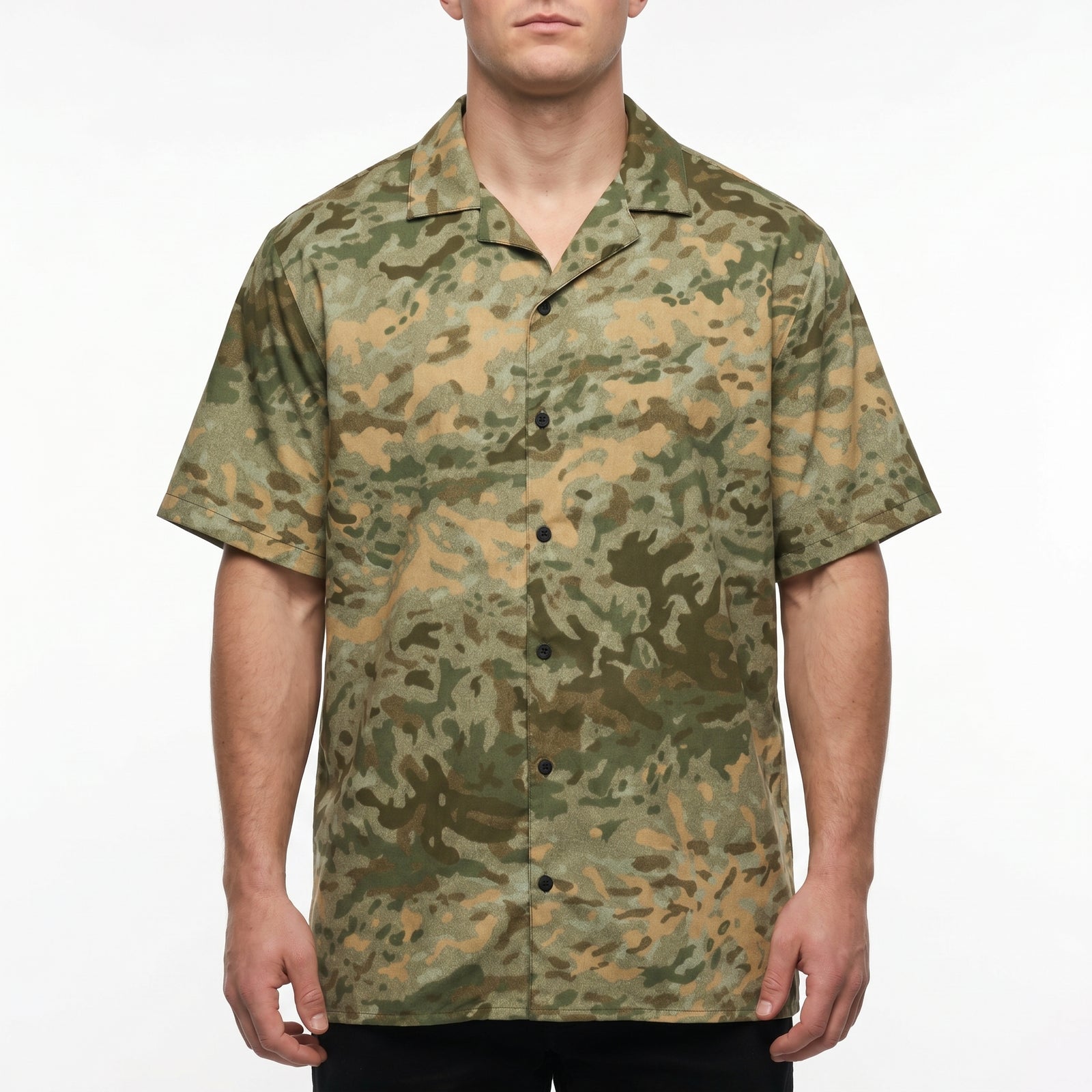 Summer Splotch Button-Up Camo Shirt