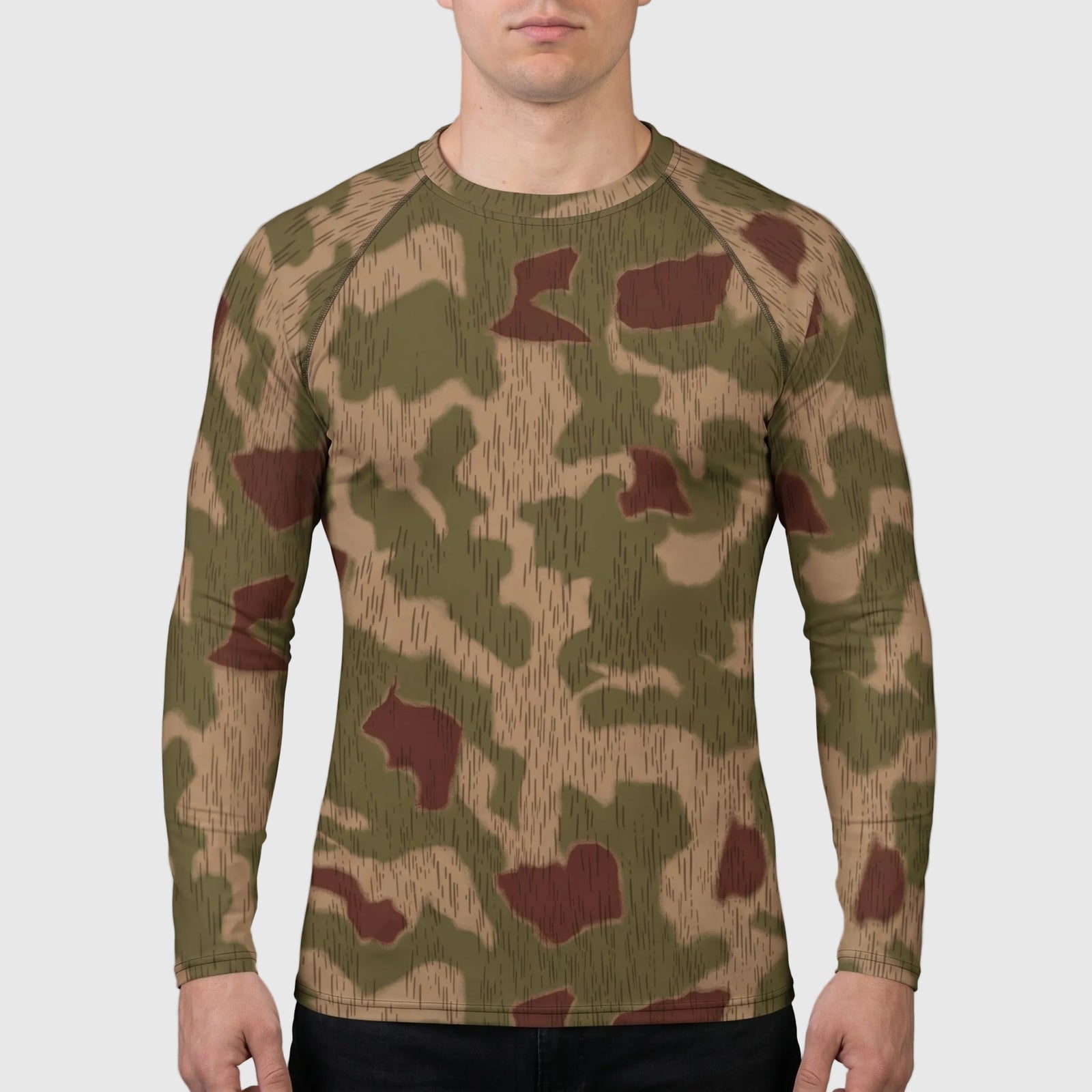 Sumpftarnmuster Swamp Camouflage Men's Rash Guard