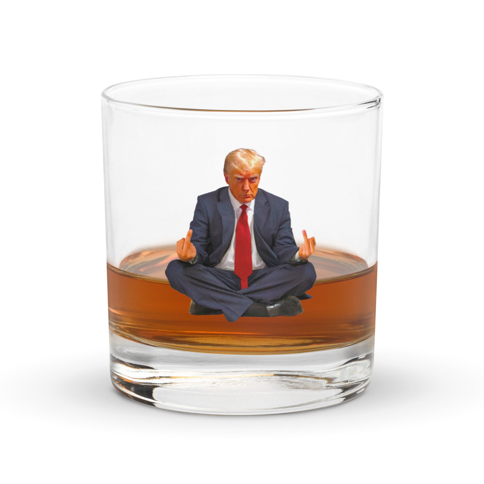 Zen of Trump Rocks Glass