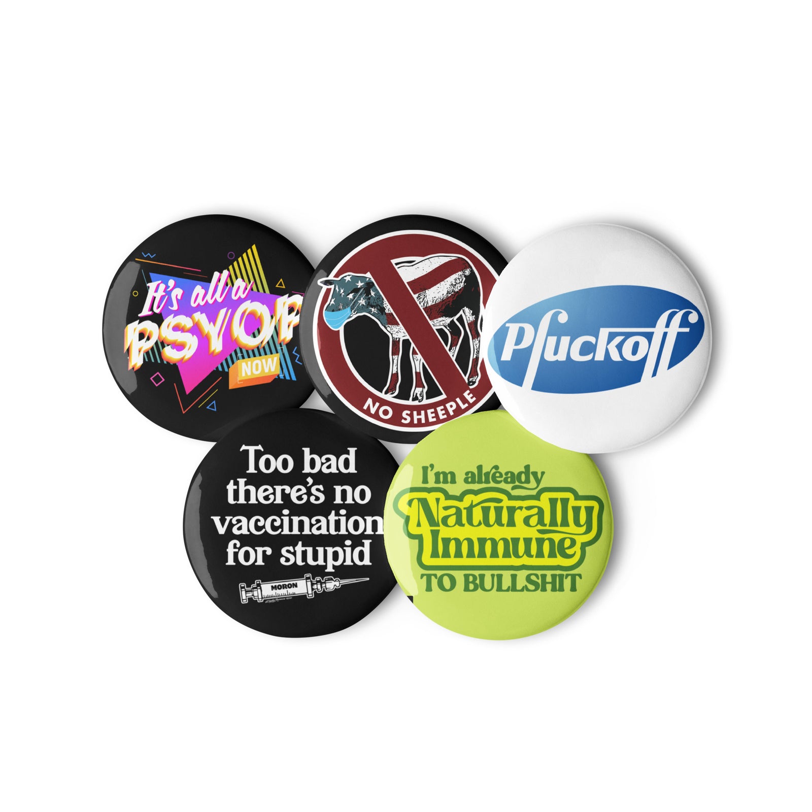 Scamdemic Button Set