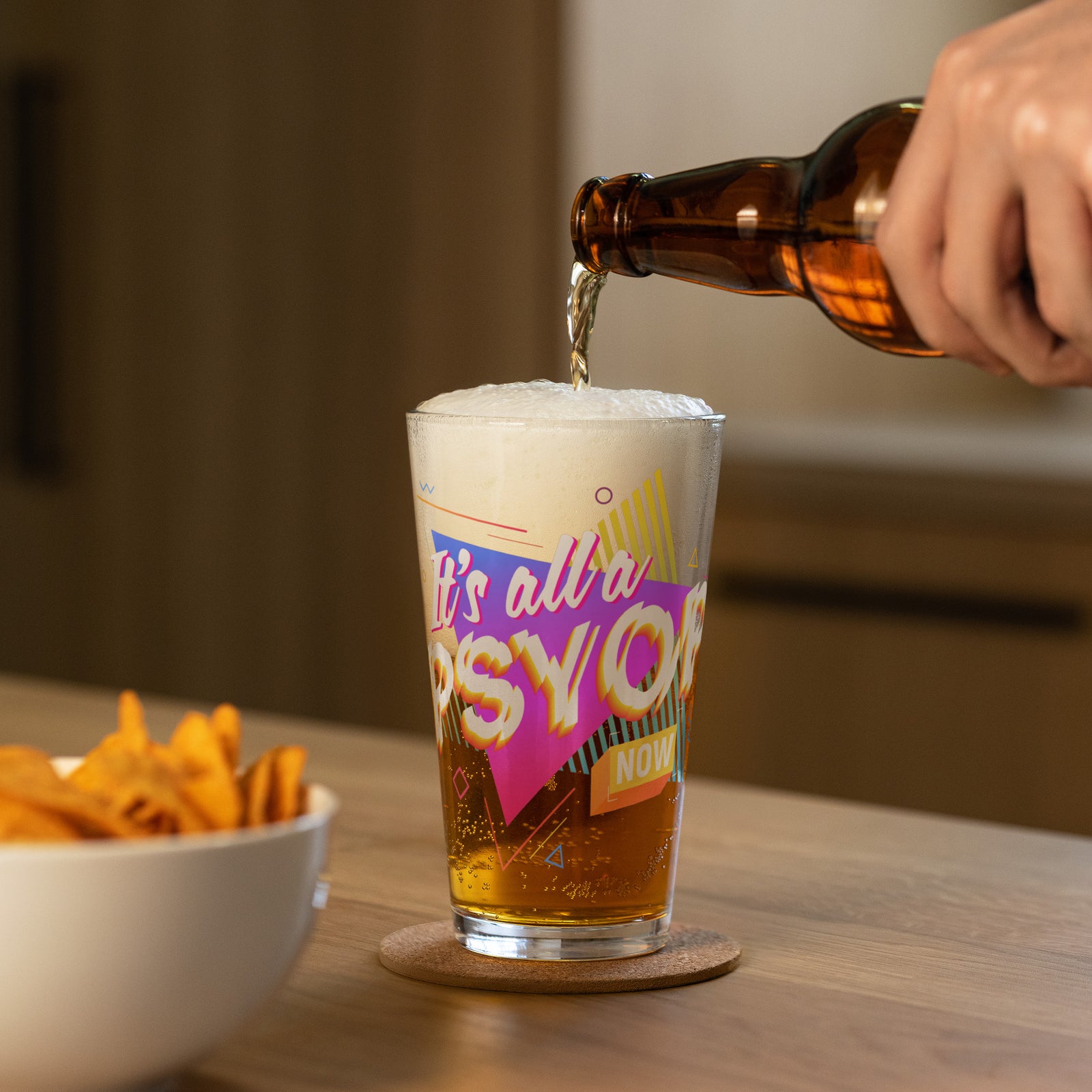 It's All A Psyop Now Shaker Pint Glass