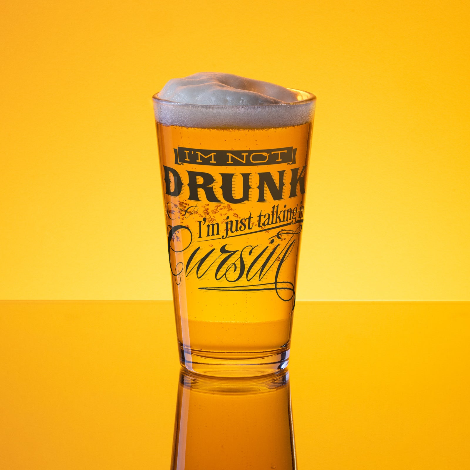I'm Not Drunk Shaker Pint Glass