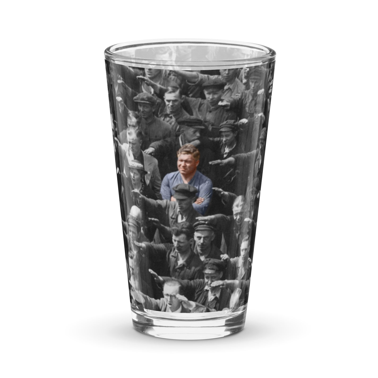 August Landmesser Courage Pint Glass