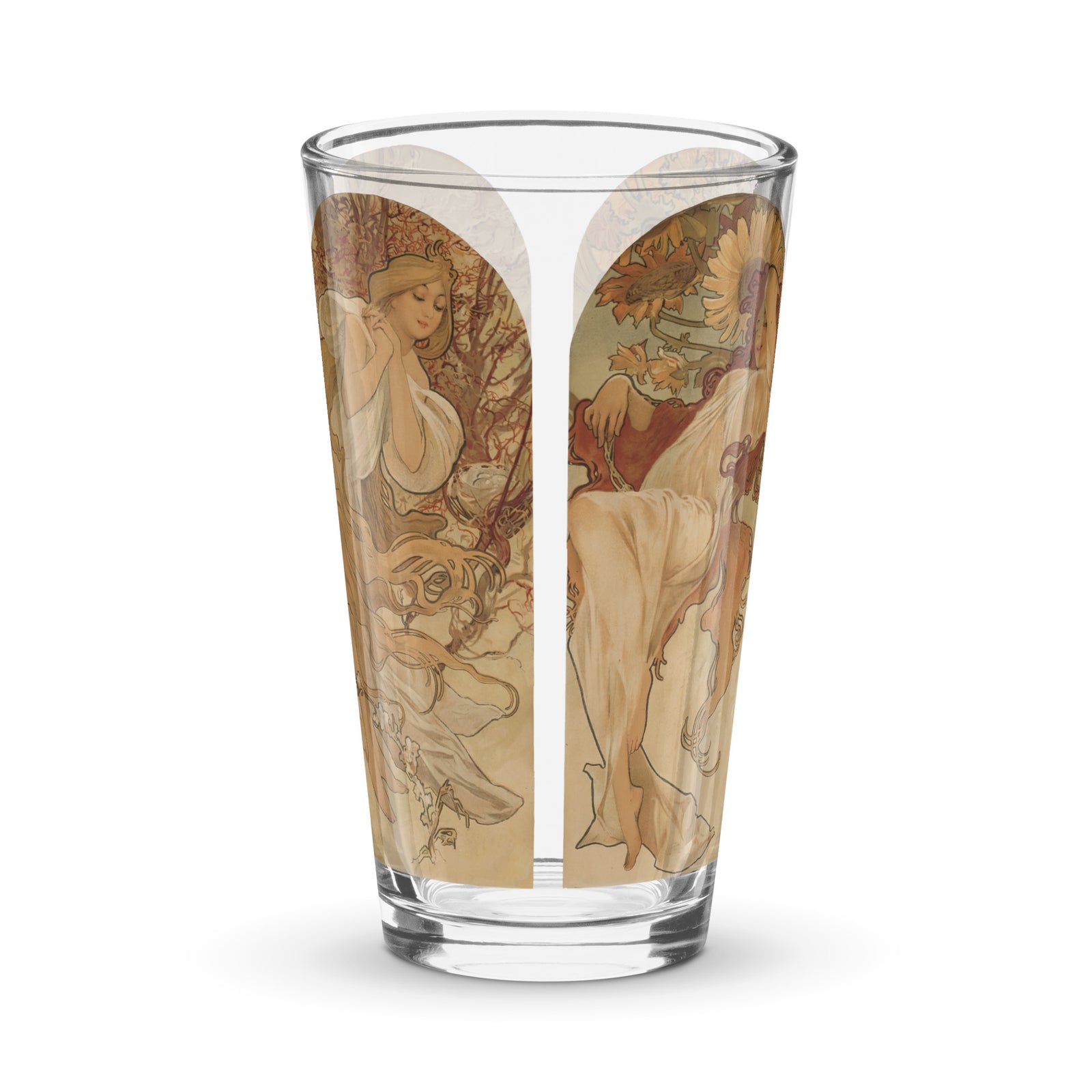 Alphonse Mucha "The Seasons" Pint Glass