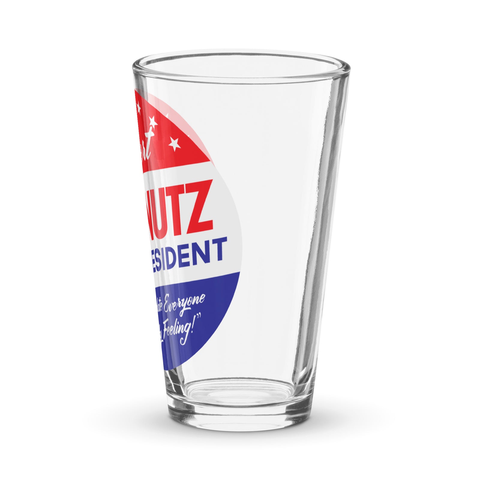 Deez Nuts for President Beer Glass