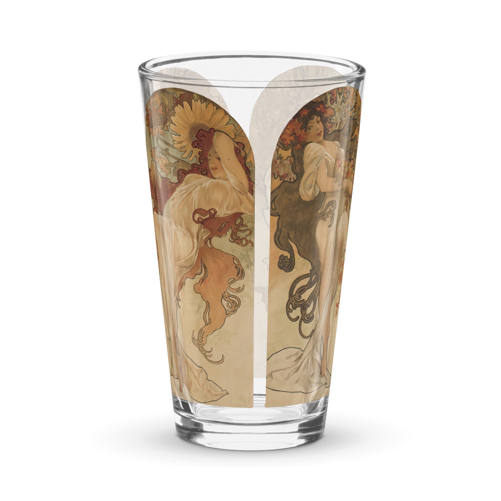 Alphonse Mucha "The Seasons" Pint Glass