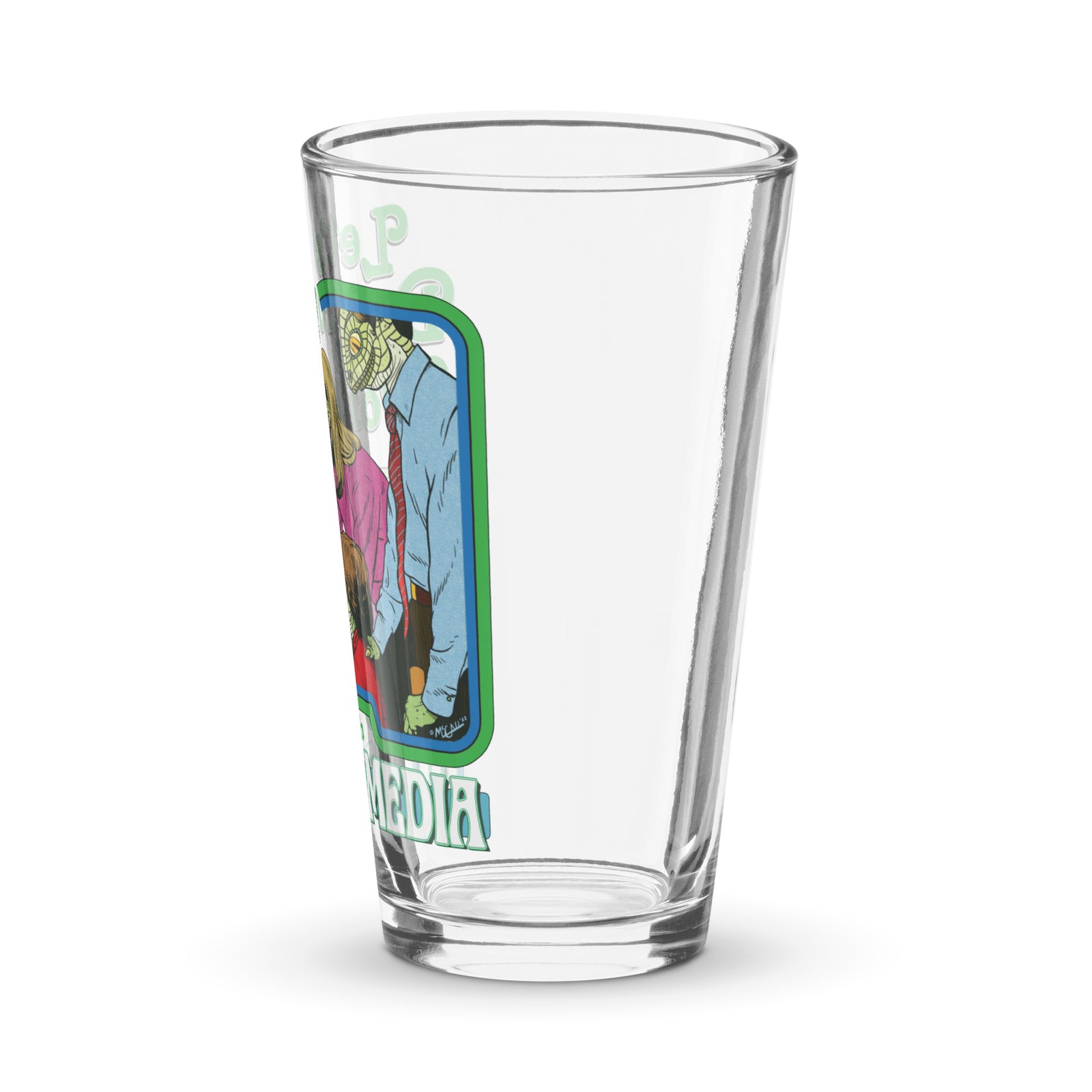 Let's Destroy the World with Social Media Pint Glass