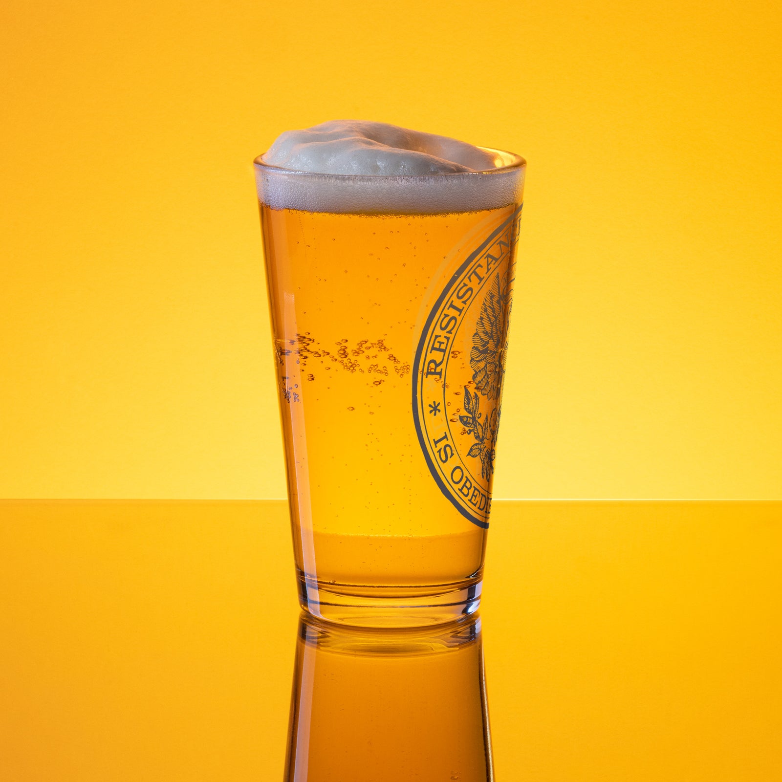 Resistance to Tyranny is Obedience to God Pint Glass