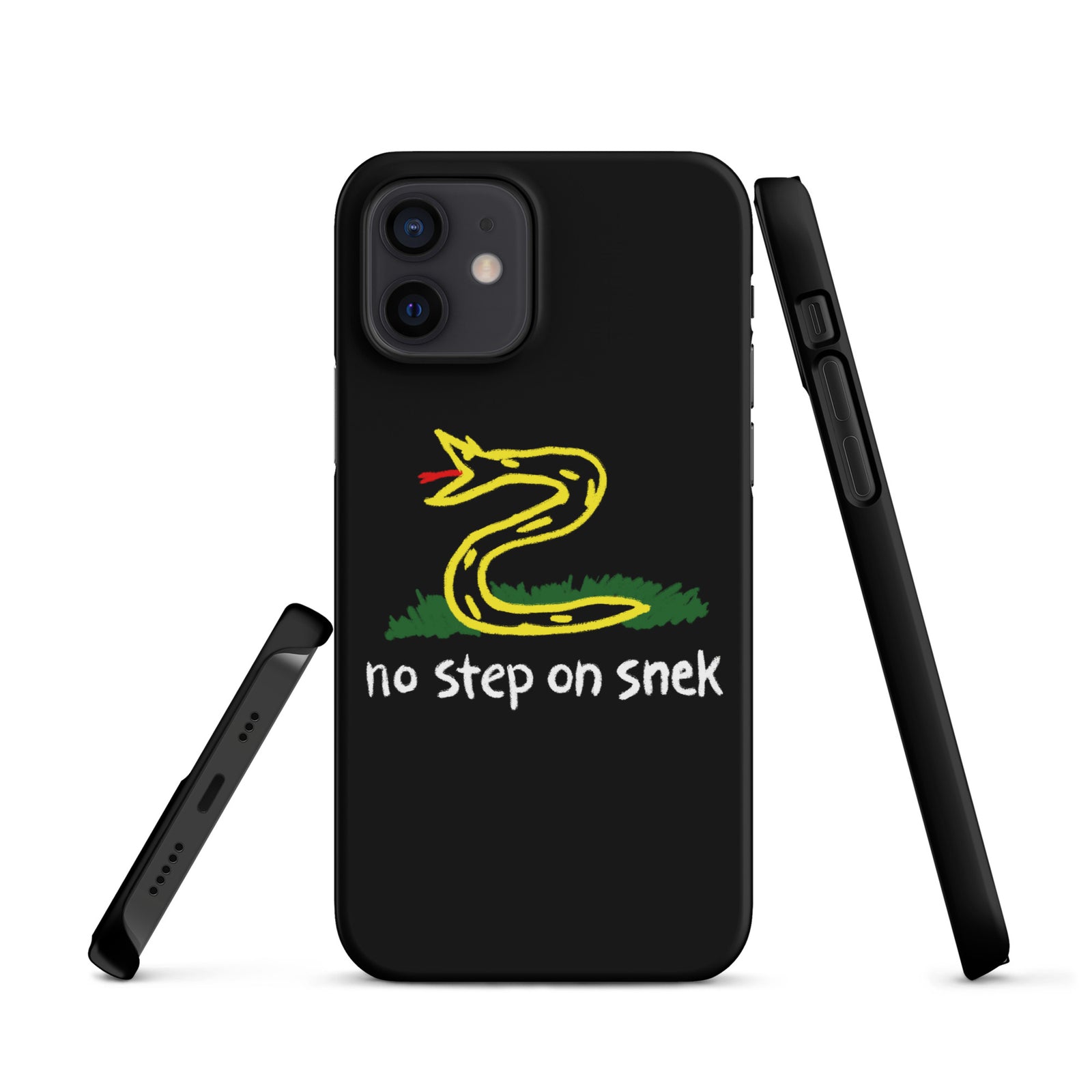 No Step on Snek Black Snap case for iPhone®