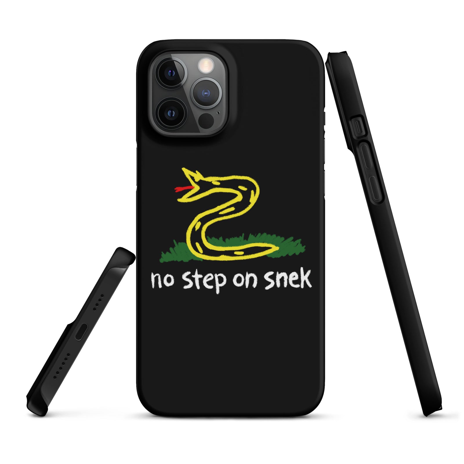 No Step on Snek Black Snap case for iPhone®