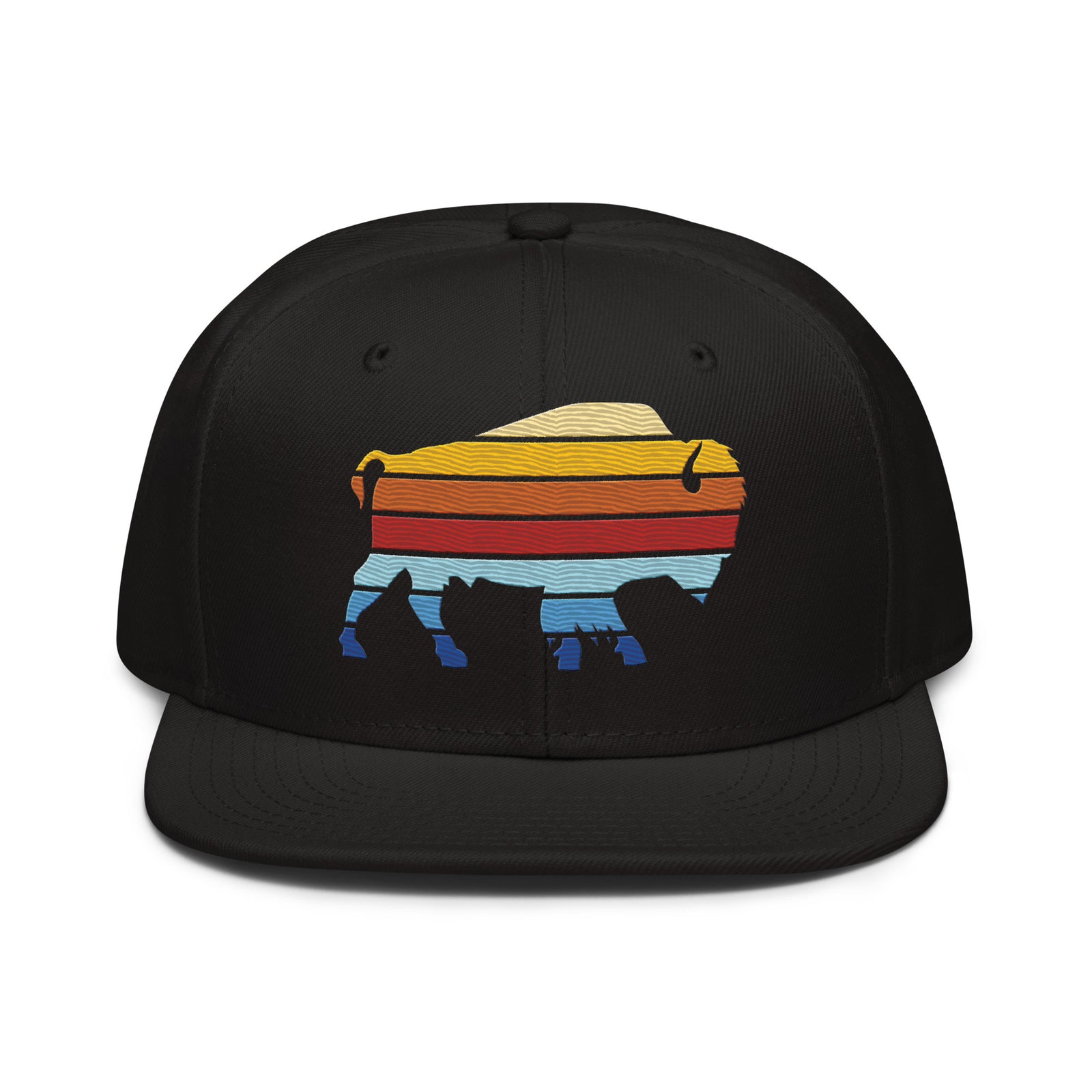 Bison Color Stack Snapback Hat