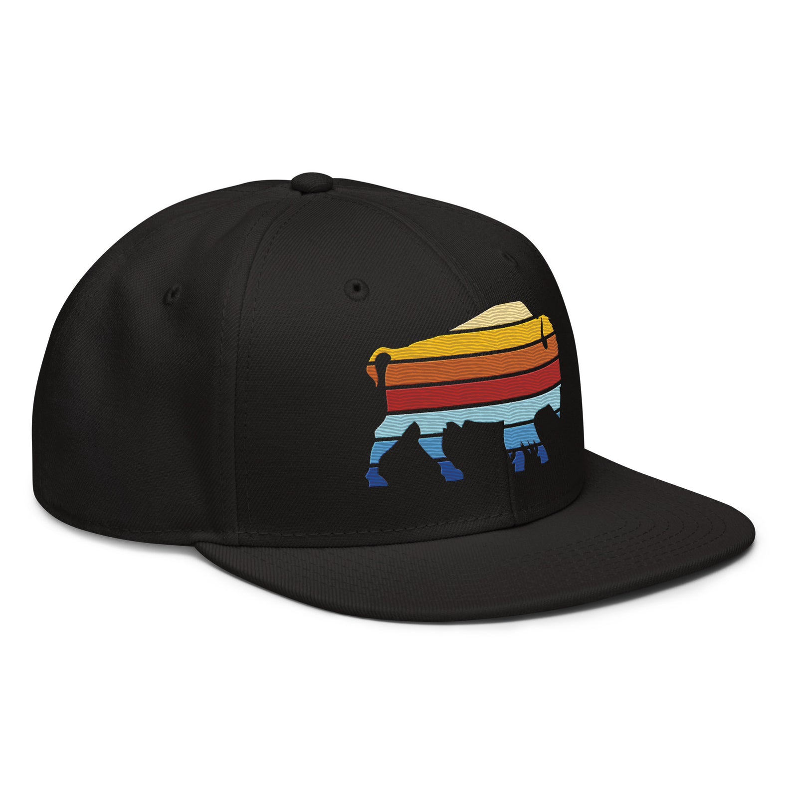 Bison Color Stack Snapback Hat