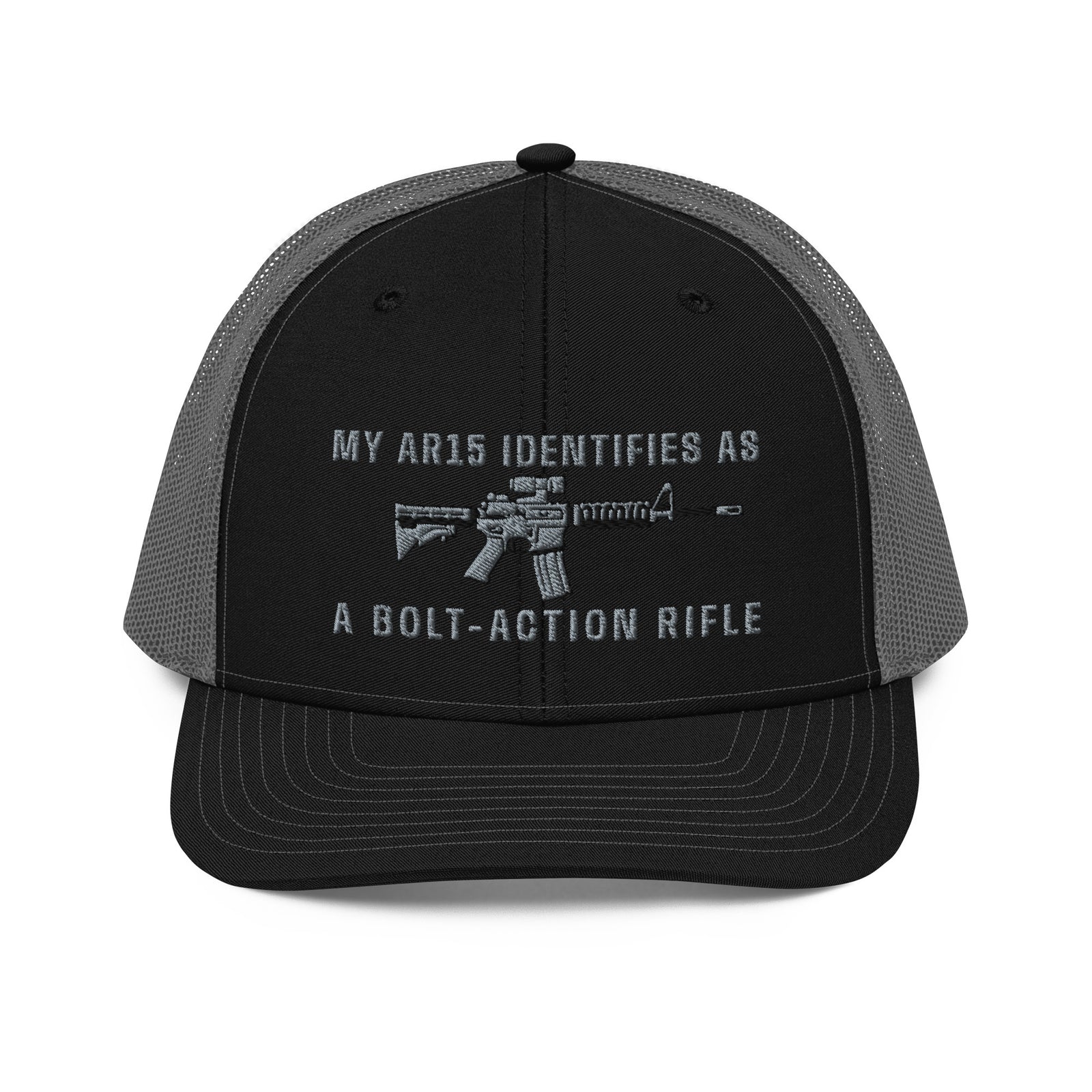My AR15 Identifies as a Bolt-Action Rifle Trucker Cap