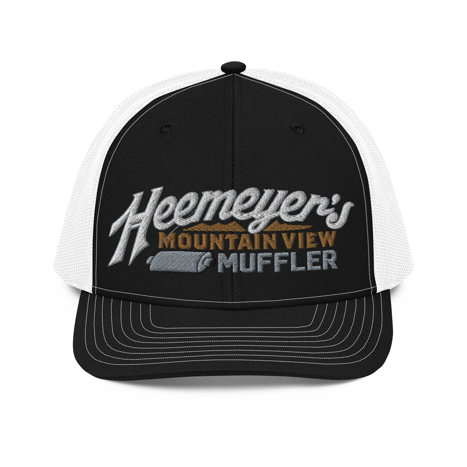 Heemeyer's Mountain View Muffler 6-Panel Trucker Cap