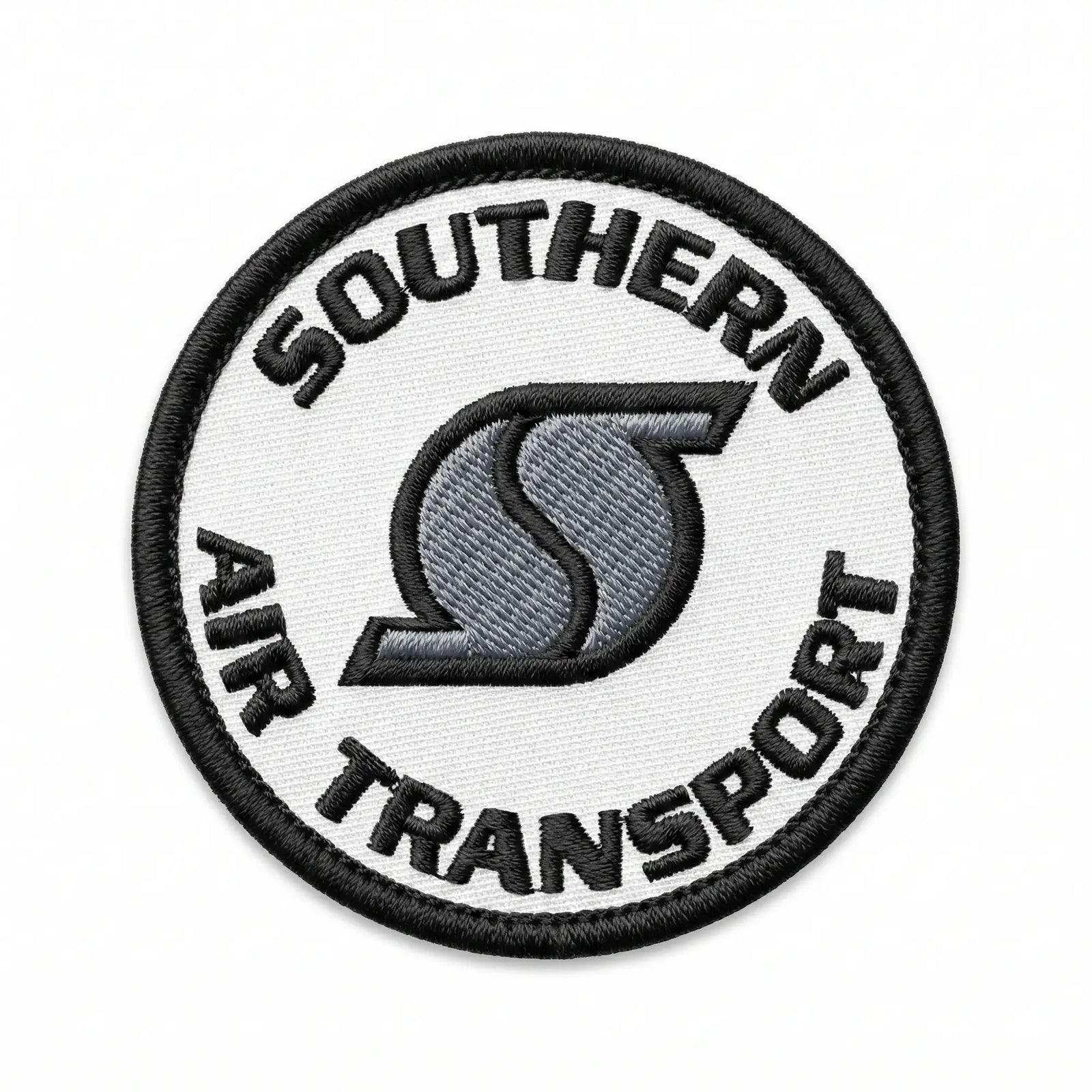 Patch with 'Southern Air Transport' logo on a white background