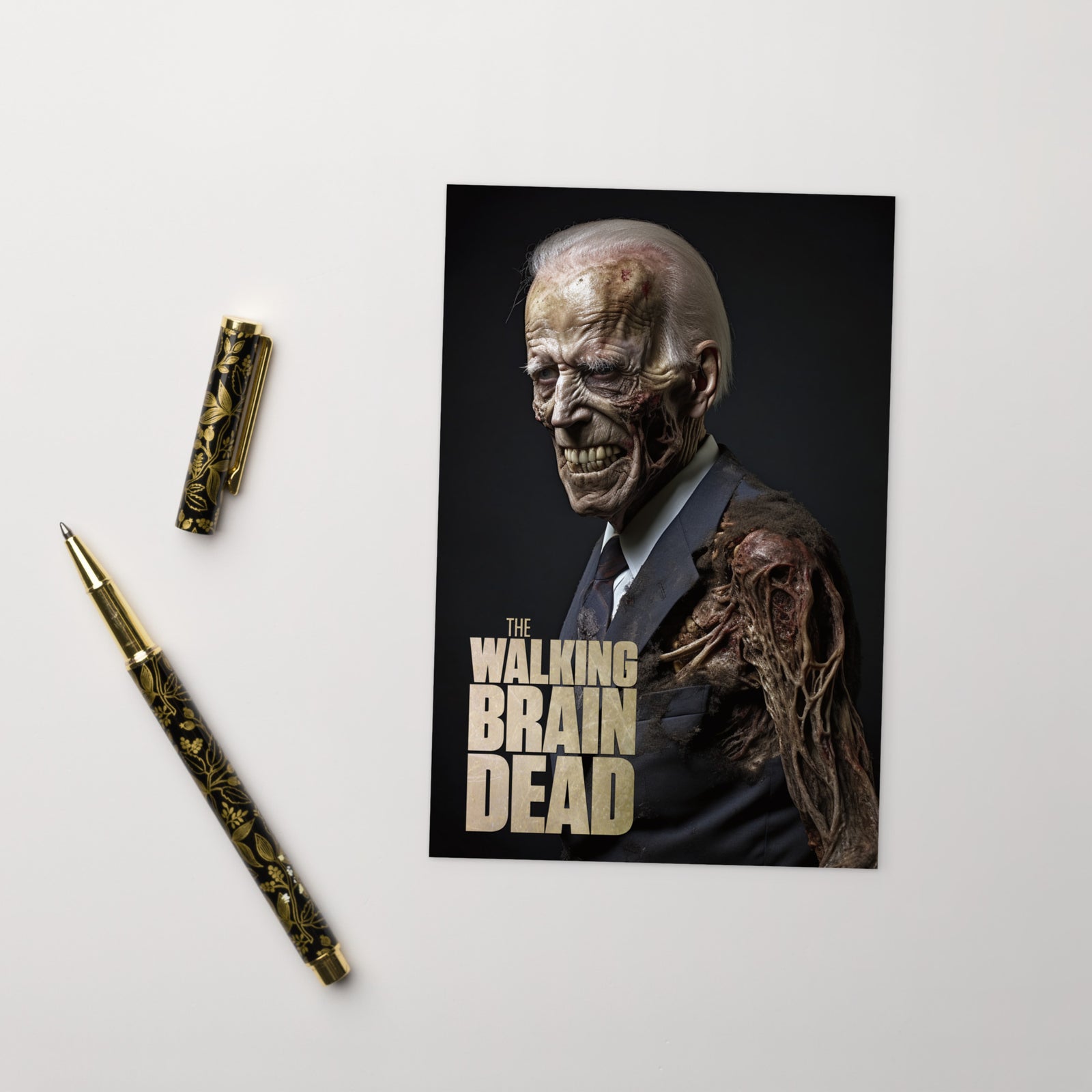The Walking Brain Dead Postcard