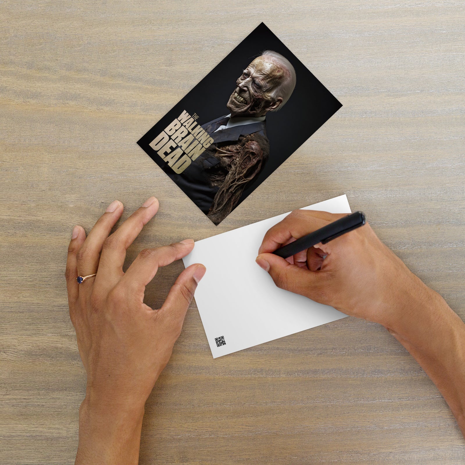 The Walking Brain Dead Postcard