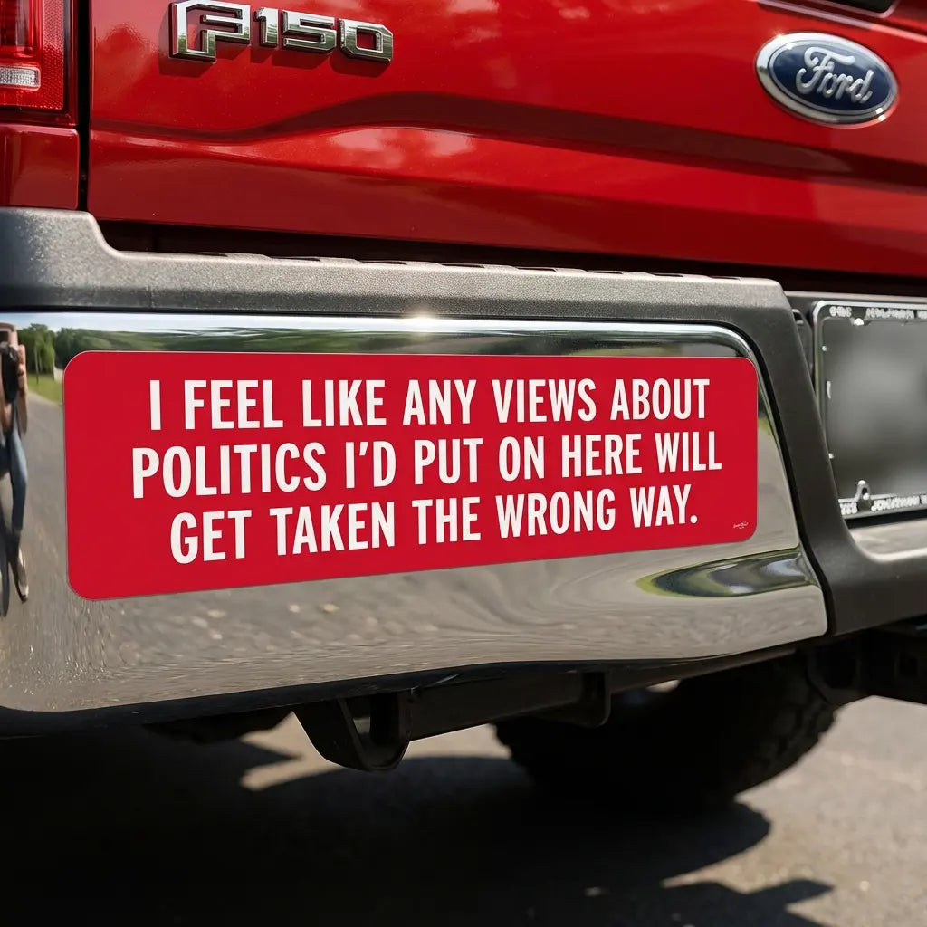 Taken the Wrong Way Jumbo Bumper Sticker