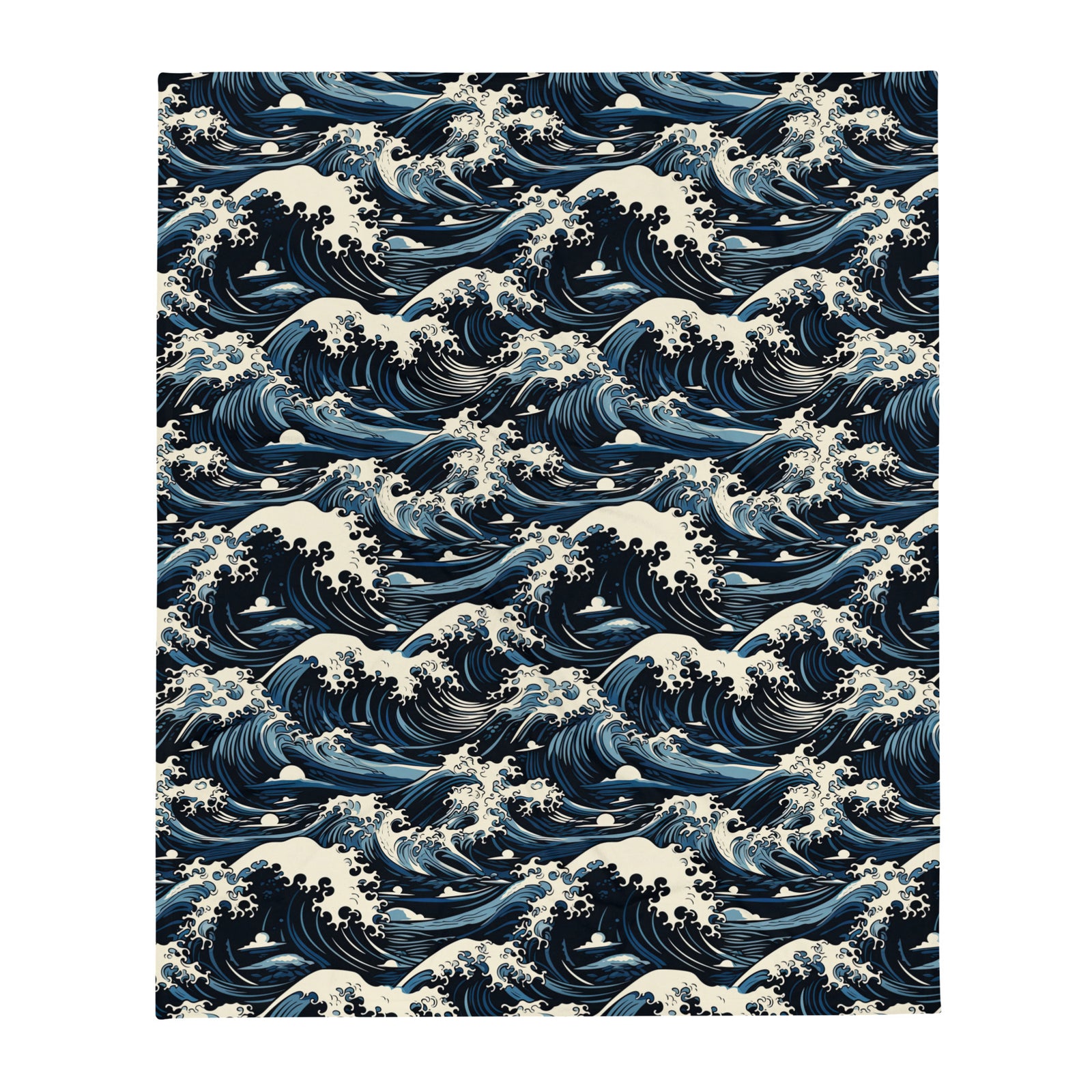 Great Waves Throw Blanket