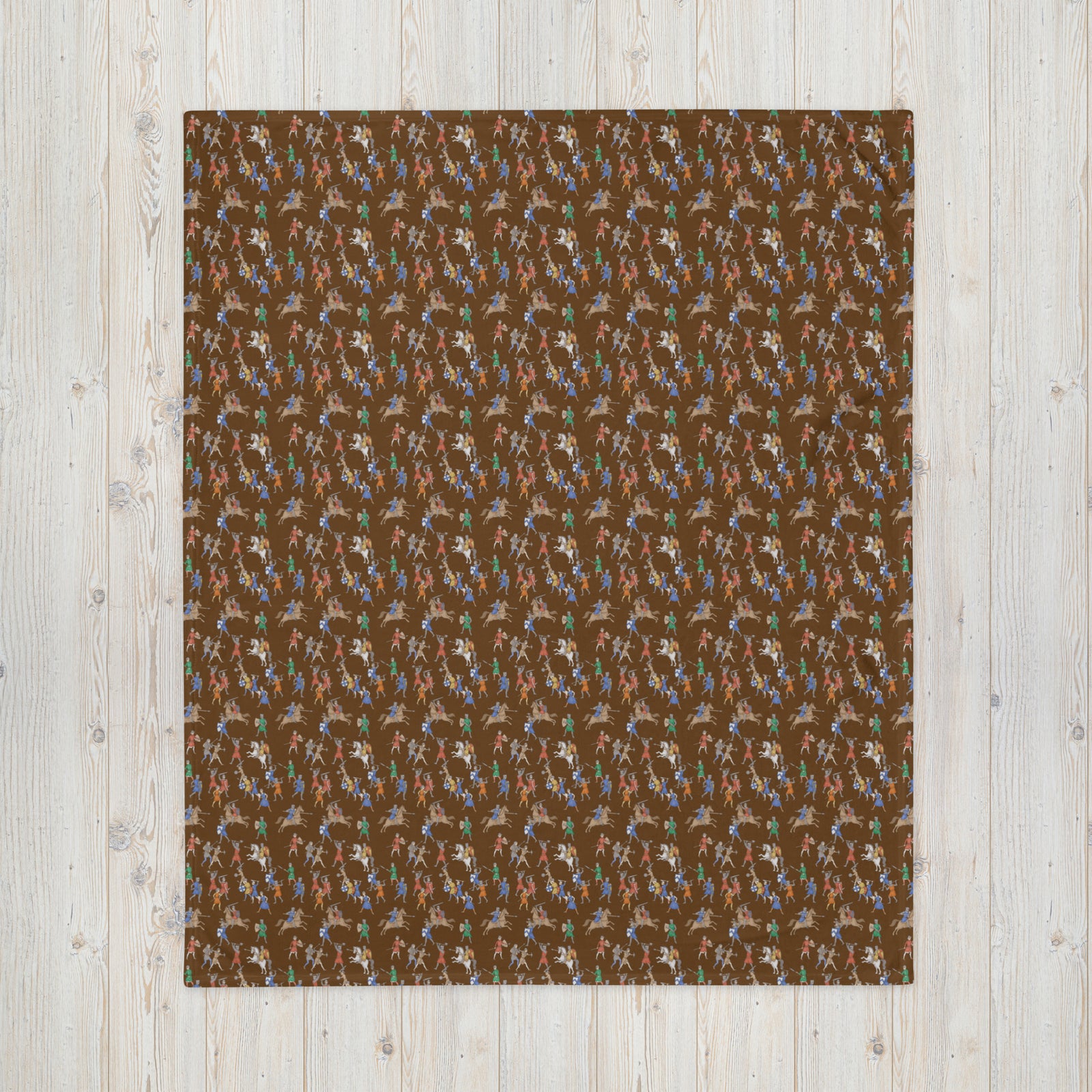 Medieval Battle Throw Blanket