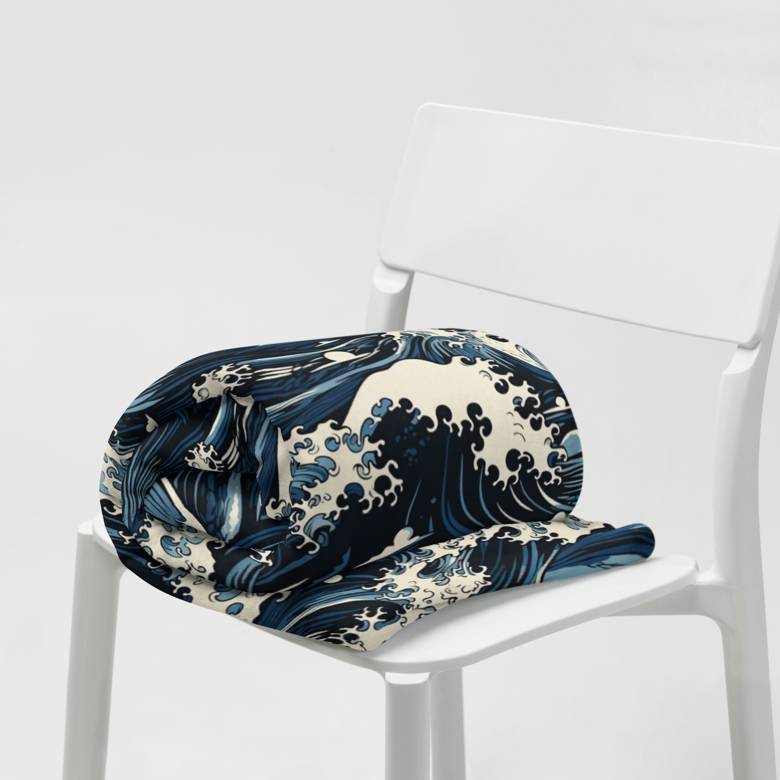 Great Waves Throw Blanket