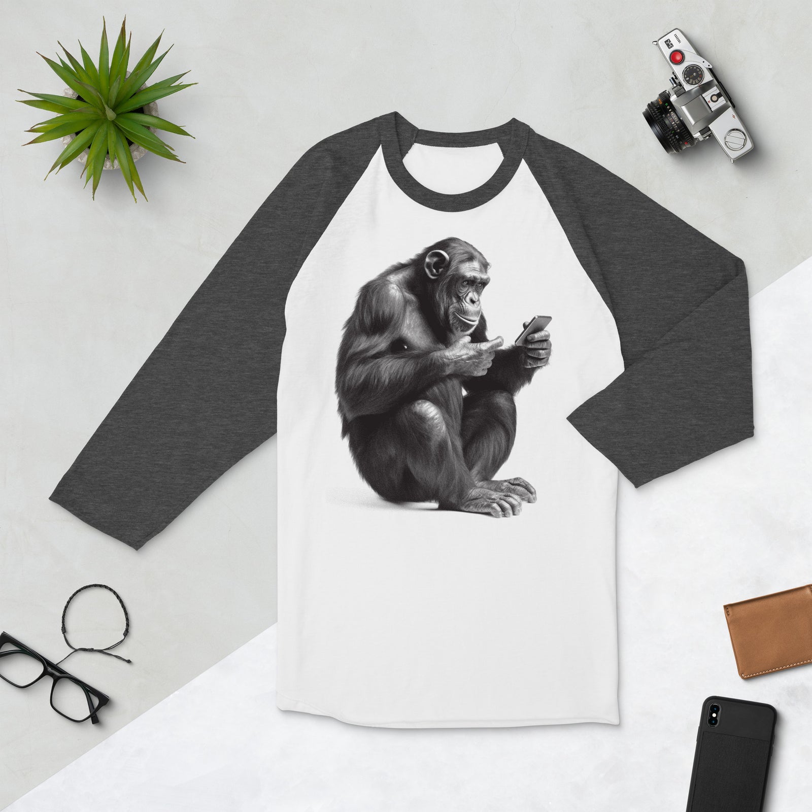 iChimp 3/4 Sleeve Raglan Shirt