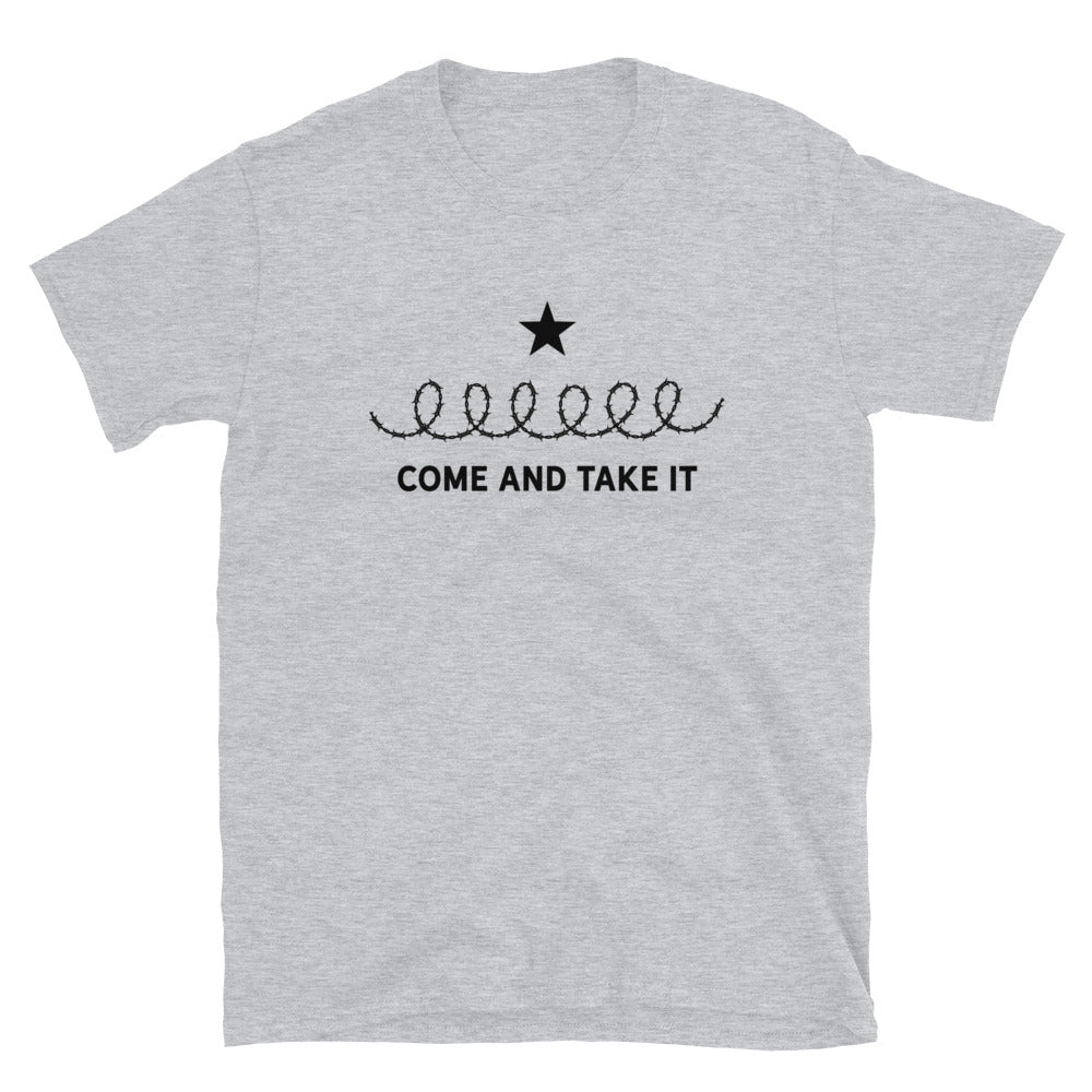 Come and Take It Barbed Wire Lone Star Rebellion T-Shirt