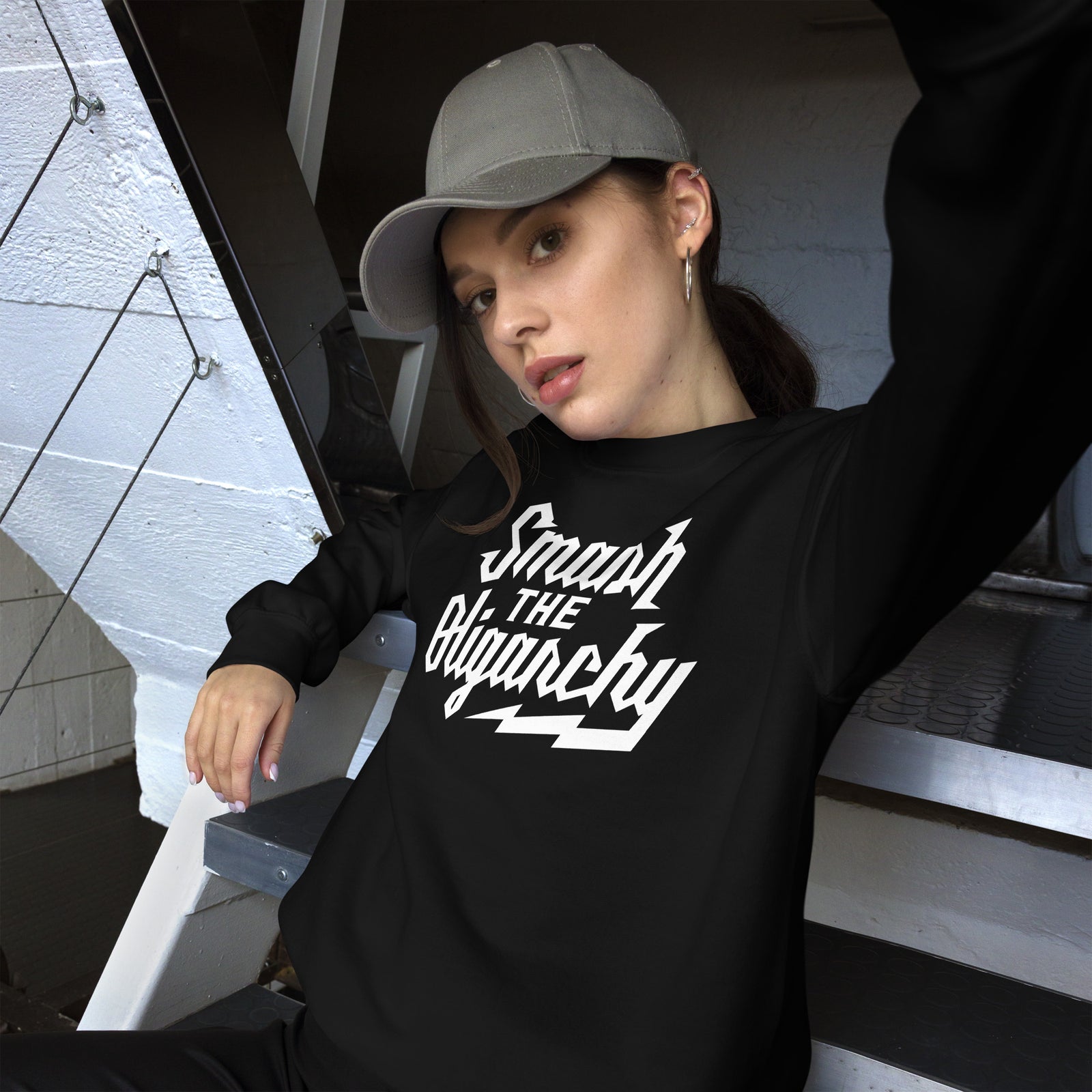 Smash the Oligarchy Crewneck Sweatshirt