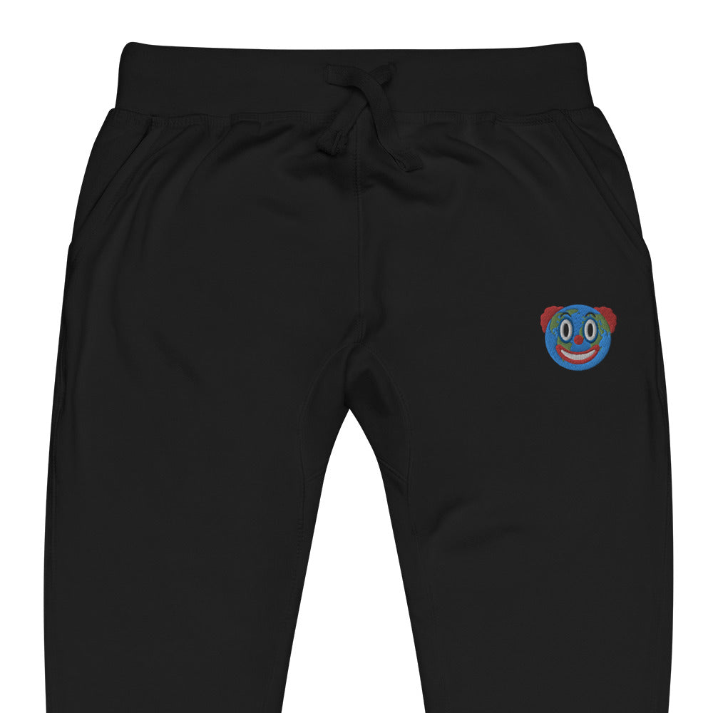 Clown World Embroidered Fleece Sweatpants
