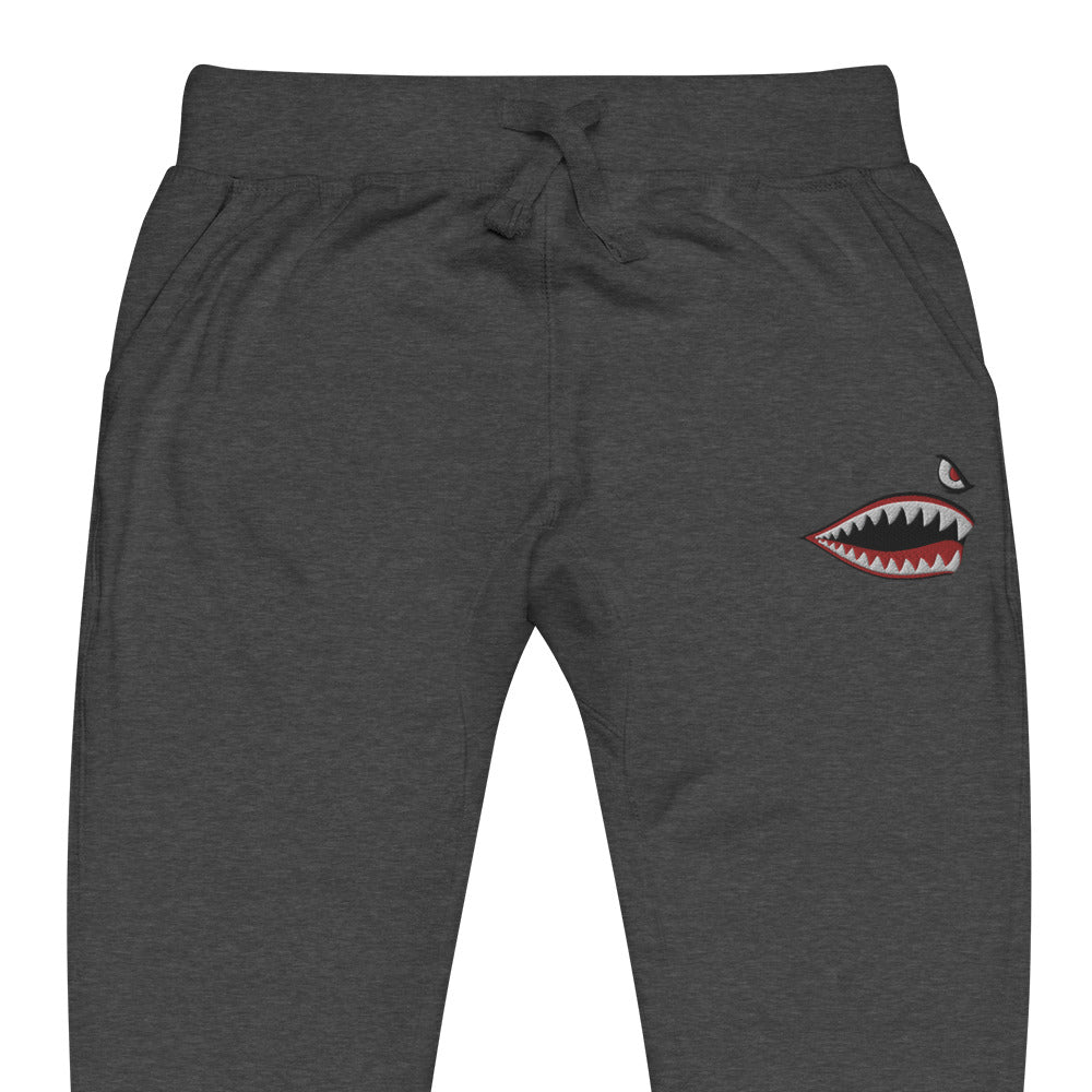 Sharkmouth Embroidered Fleece Sweatpants