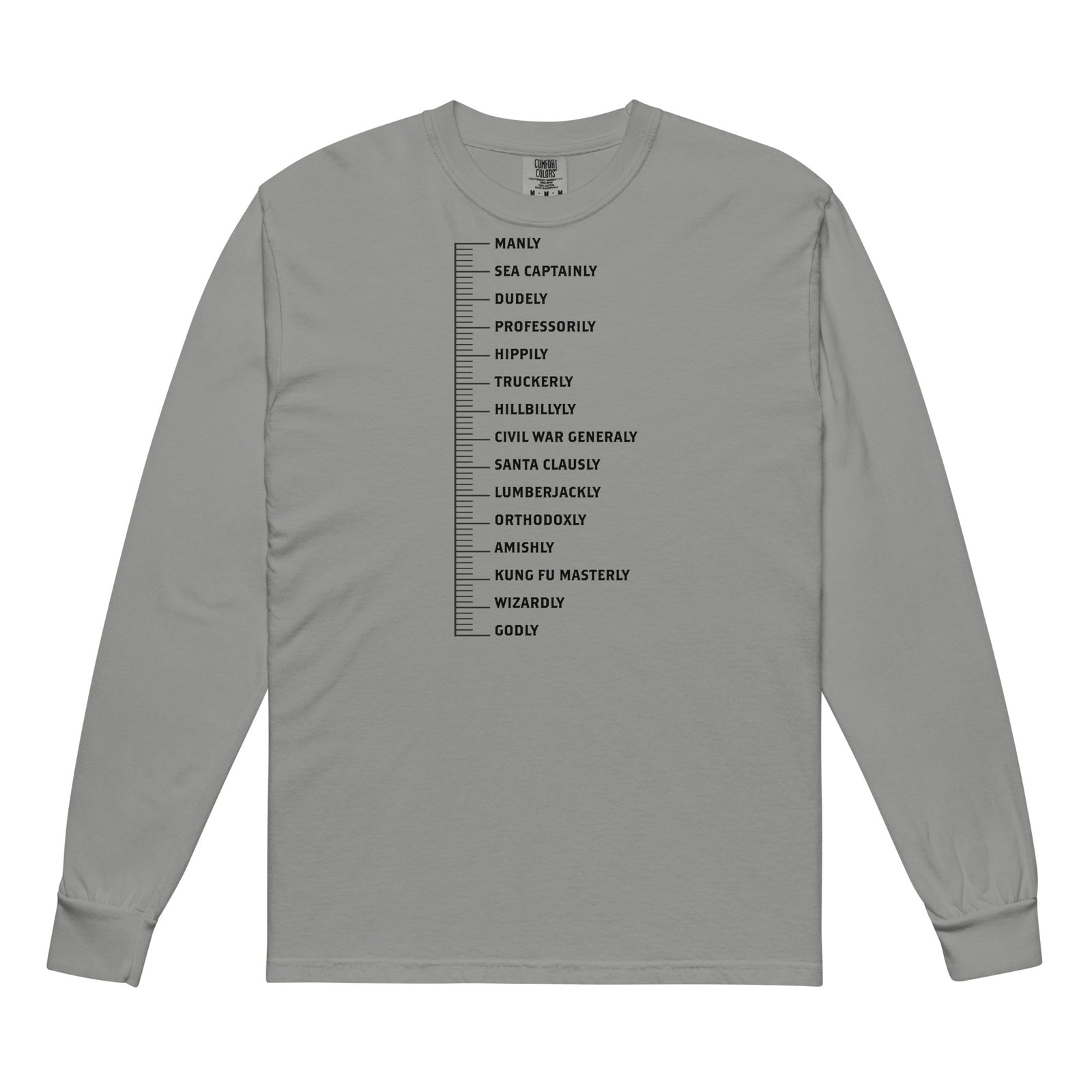 Beard Levels Garment-dyed Heavyweight Long-sleeve Shirt