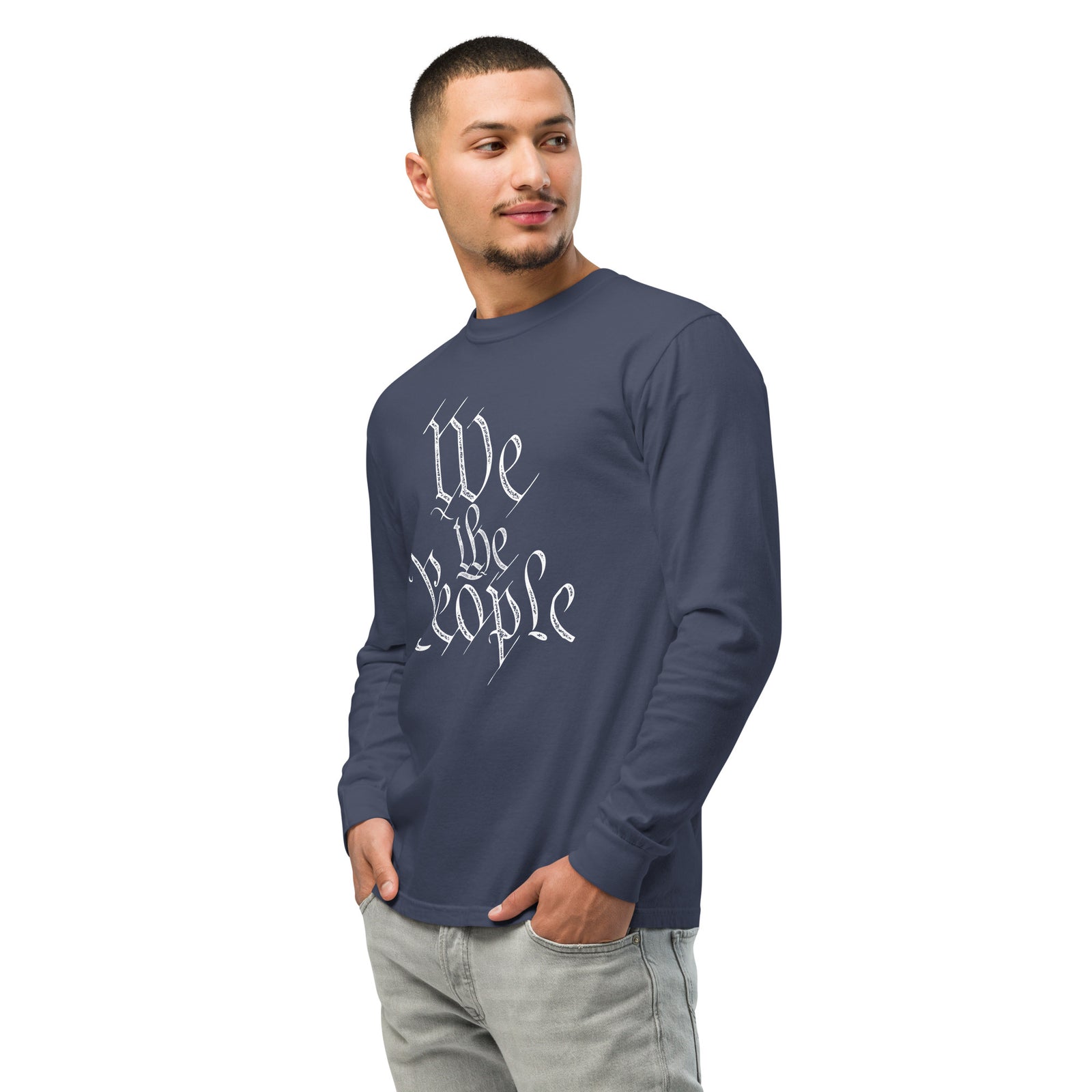 We the People Garment-dyed Heavyweight Long-sleeve Shirt