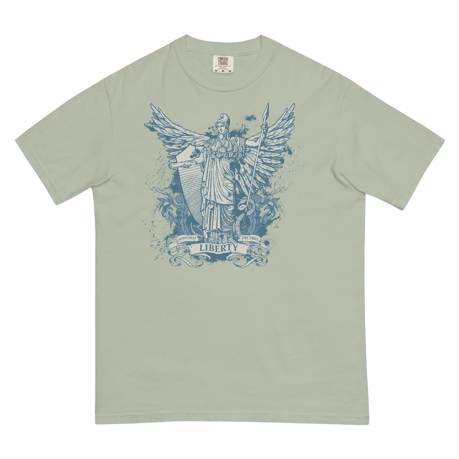 Libertas Garment-dyed Heavyweight Graphic T-Shirt