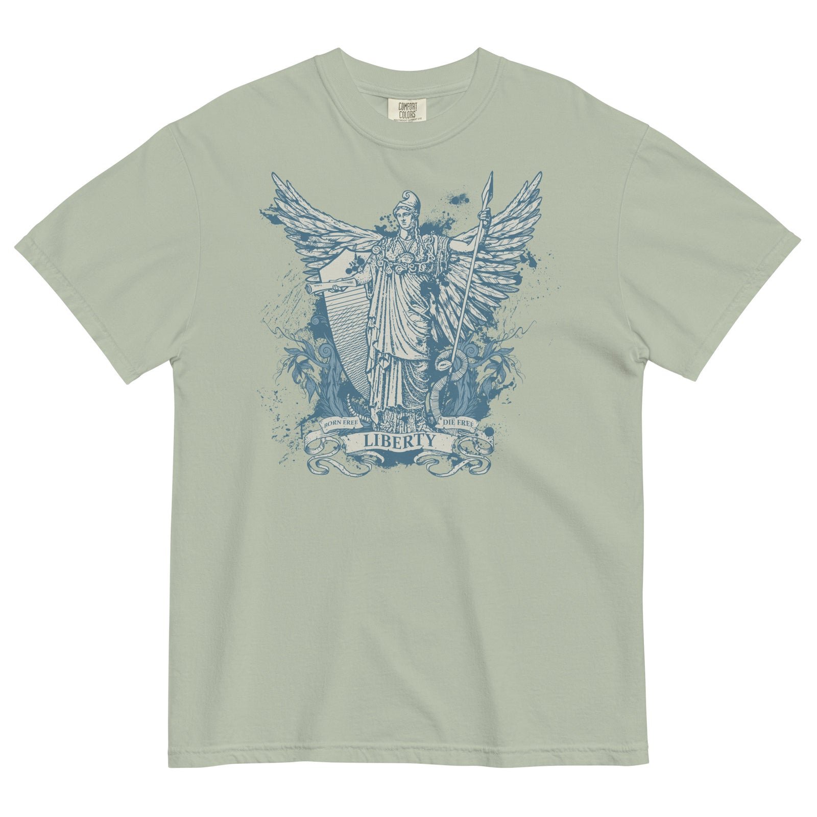 Libertas Garment-dyed Heavyweight Graphic T-Shirt