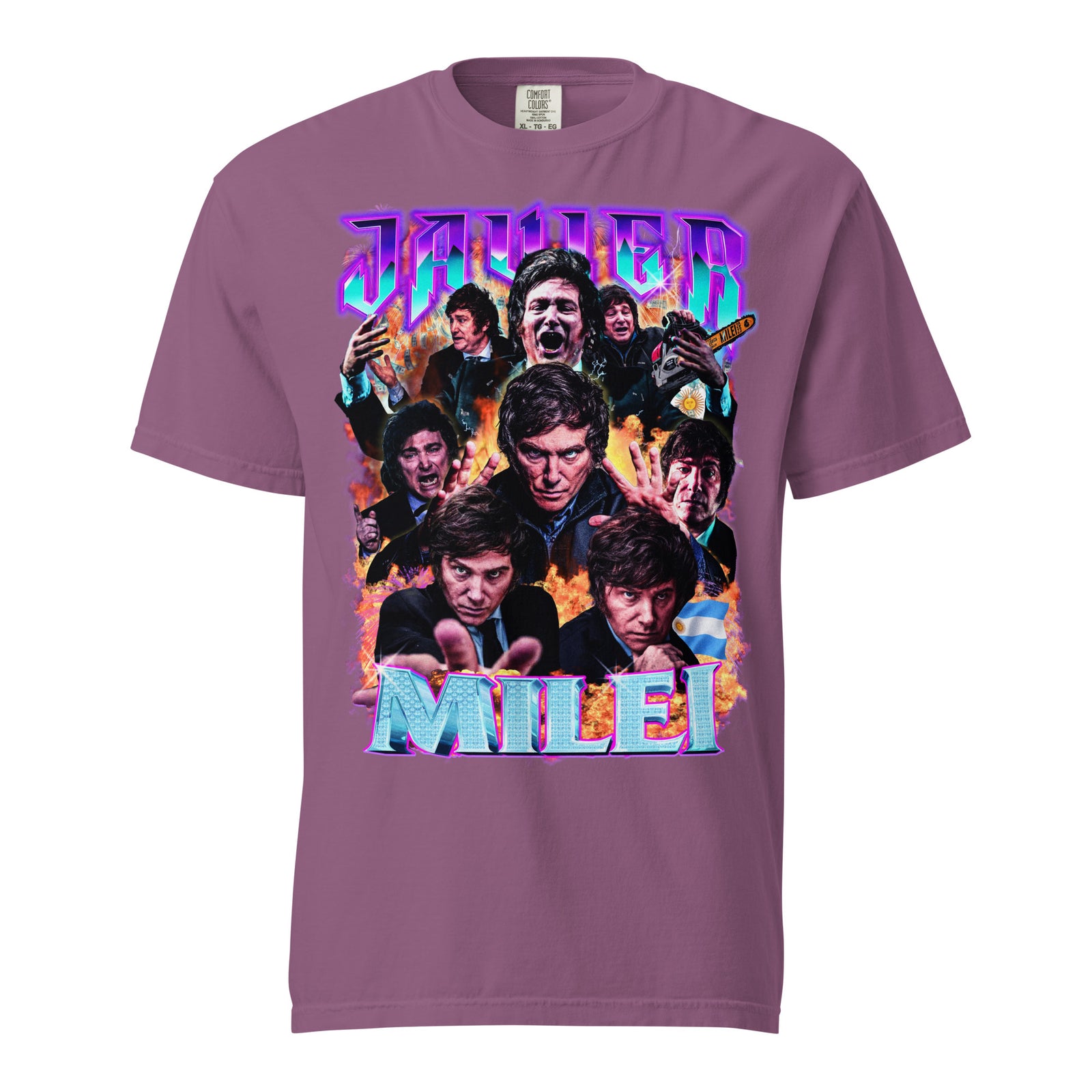 Javier Milei 90s Bootleg Heavyweight T-Shirt