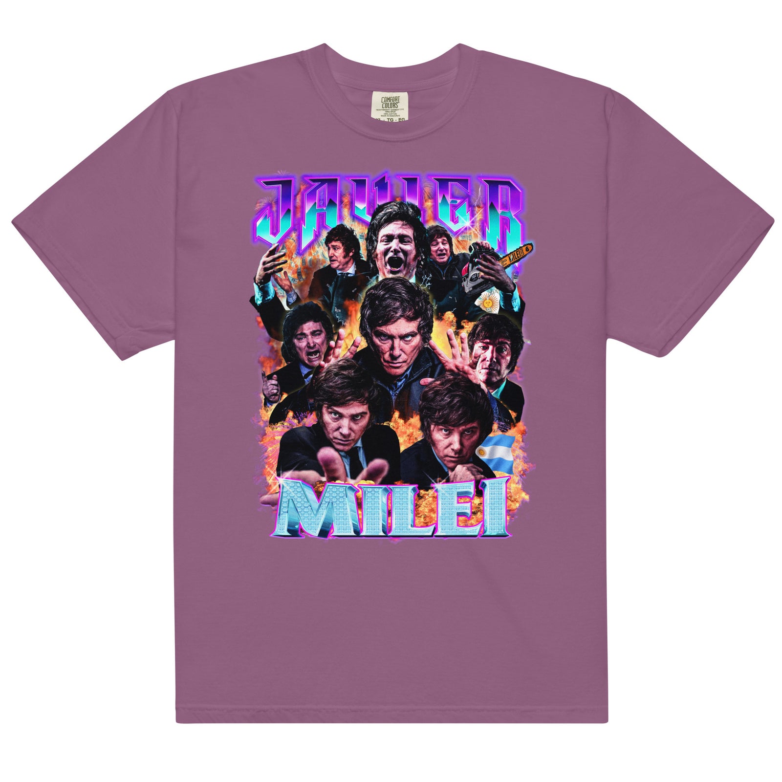 Javier Milei 90s Bootleg Heavyweight T-Shirt