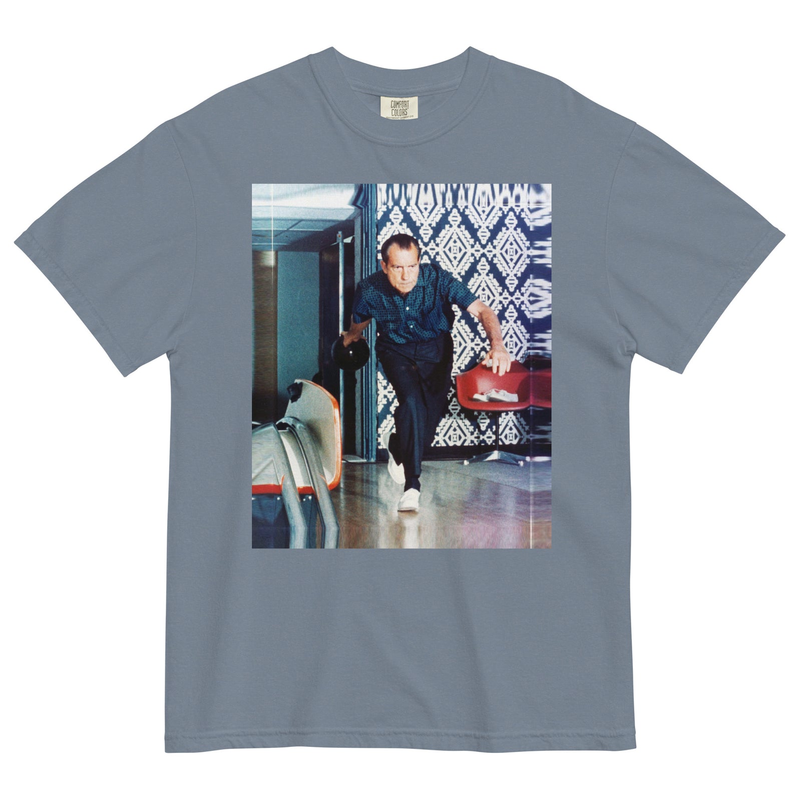 Nixon Bowling at the White House Garment-dyed Heavyweight T-shirt