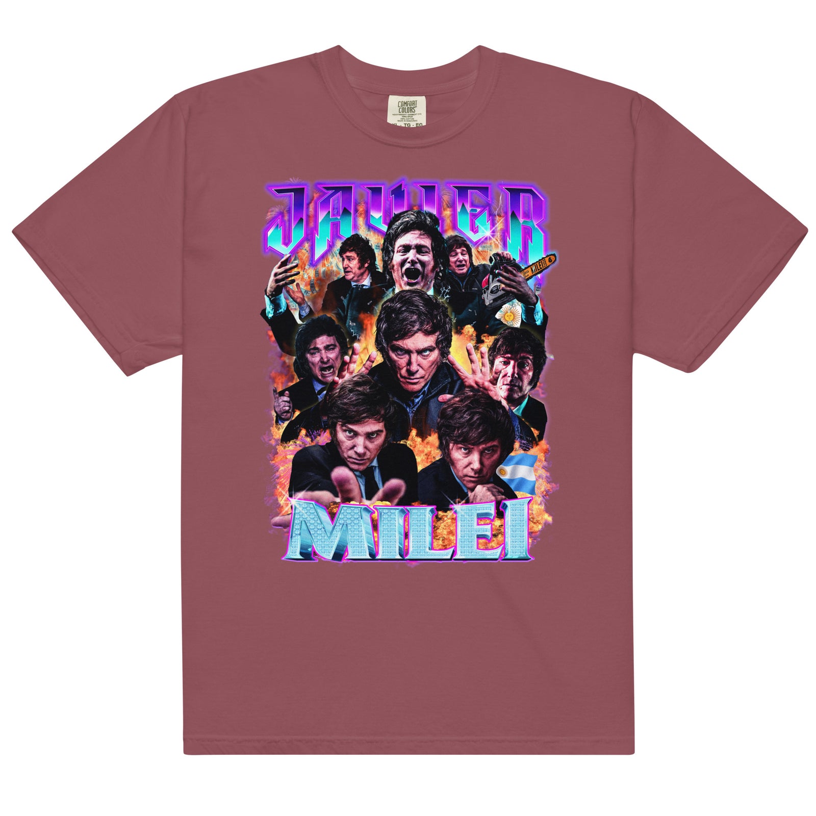 Javier Milei 90s Bootleg Heavyweight T-Shirt
