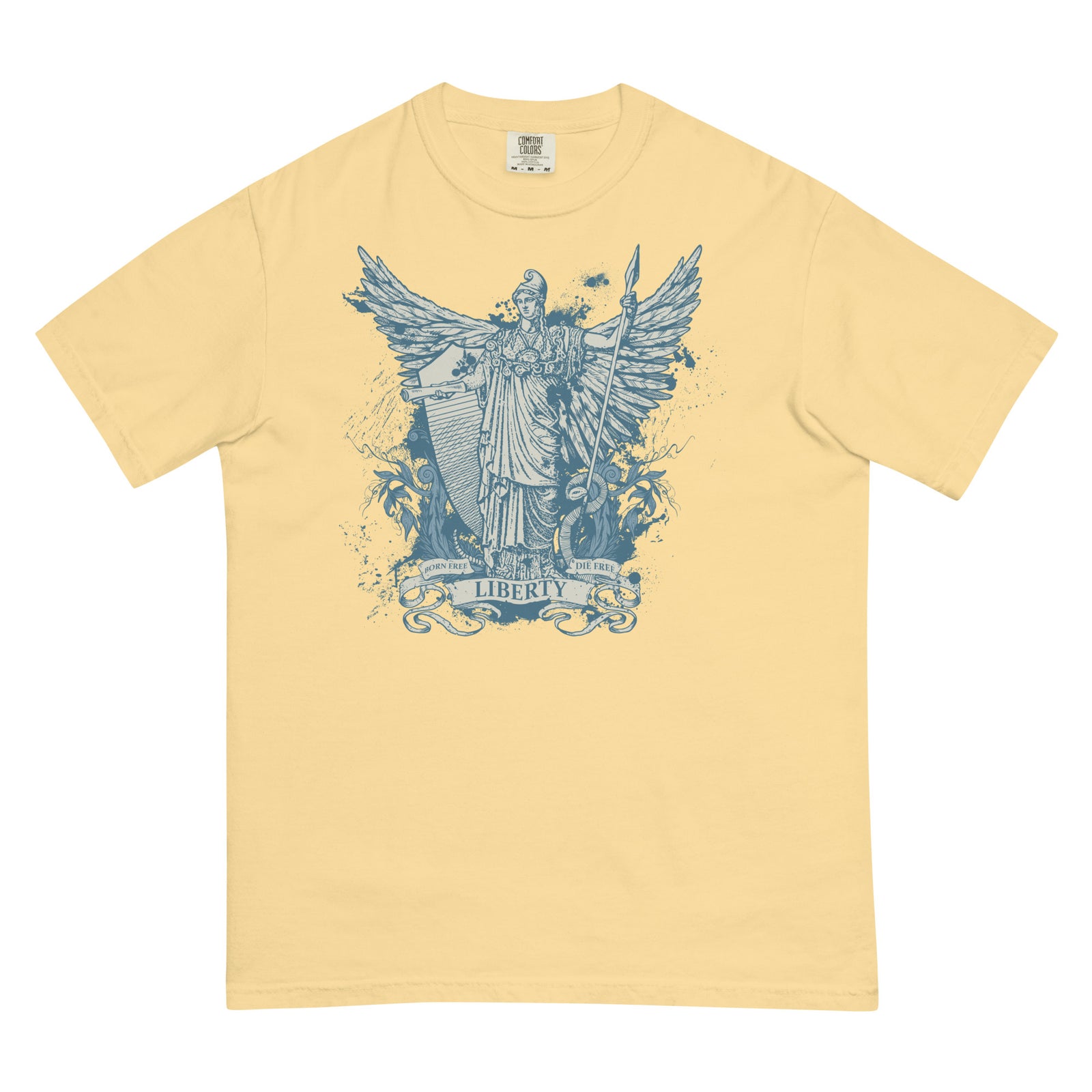 Libertas Garment-dyed Heavyweight Graphic T-Shirt