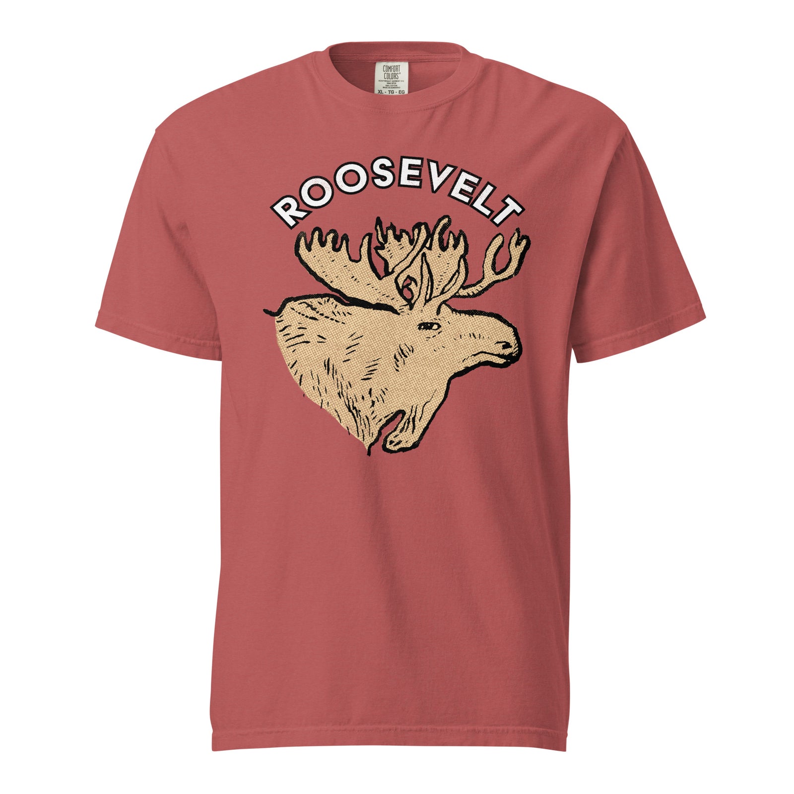 Teddy Roosevelt 1912 Bullmoose Garment-dyed Heavyweight T-shirt
